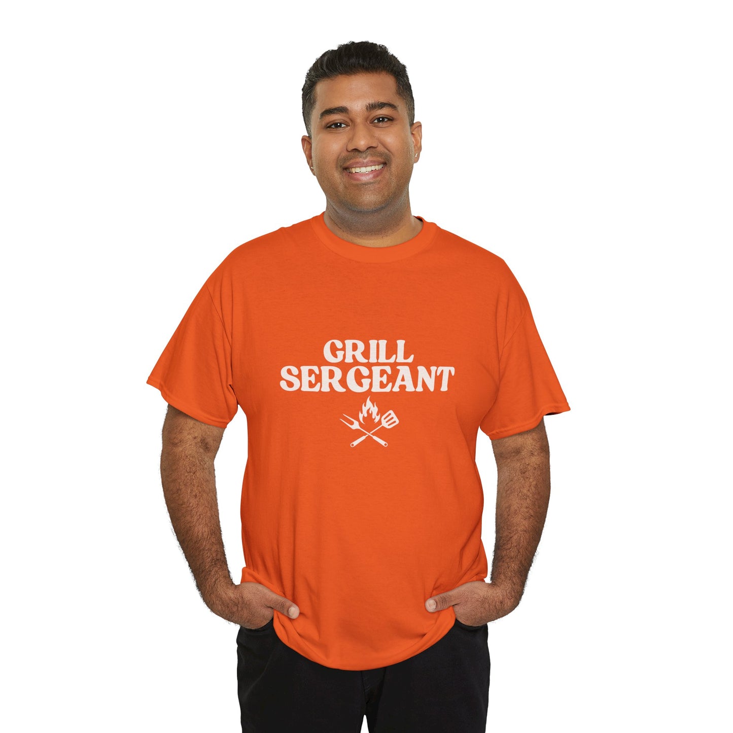 Unisex Cotton Tee - Grill Sergeant, Funny BBQ Shirt, Father's Day Gift, Cookout Apparel, Summer Party Wear, Casual T-Shirt