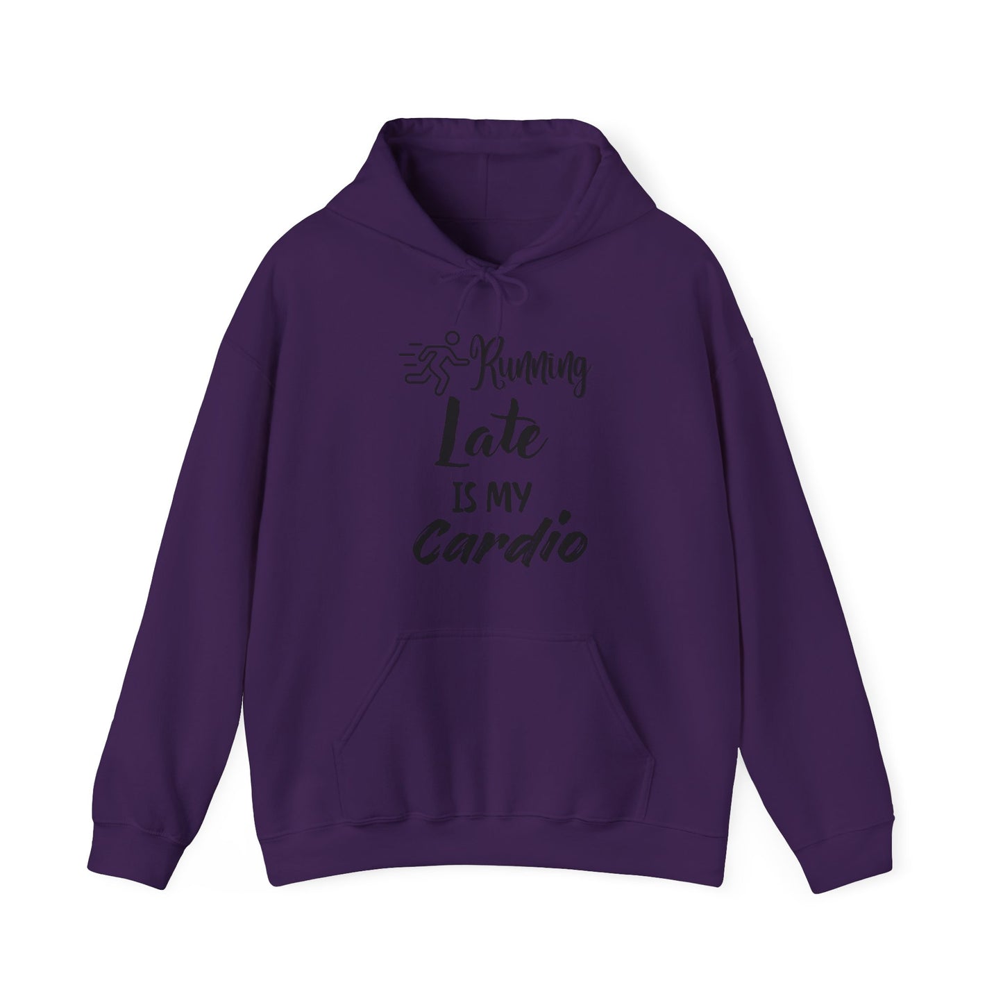 Running Late Is My Cardio Hoodie - Unisex Heavy Blend Sweatshirt