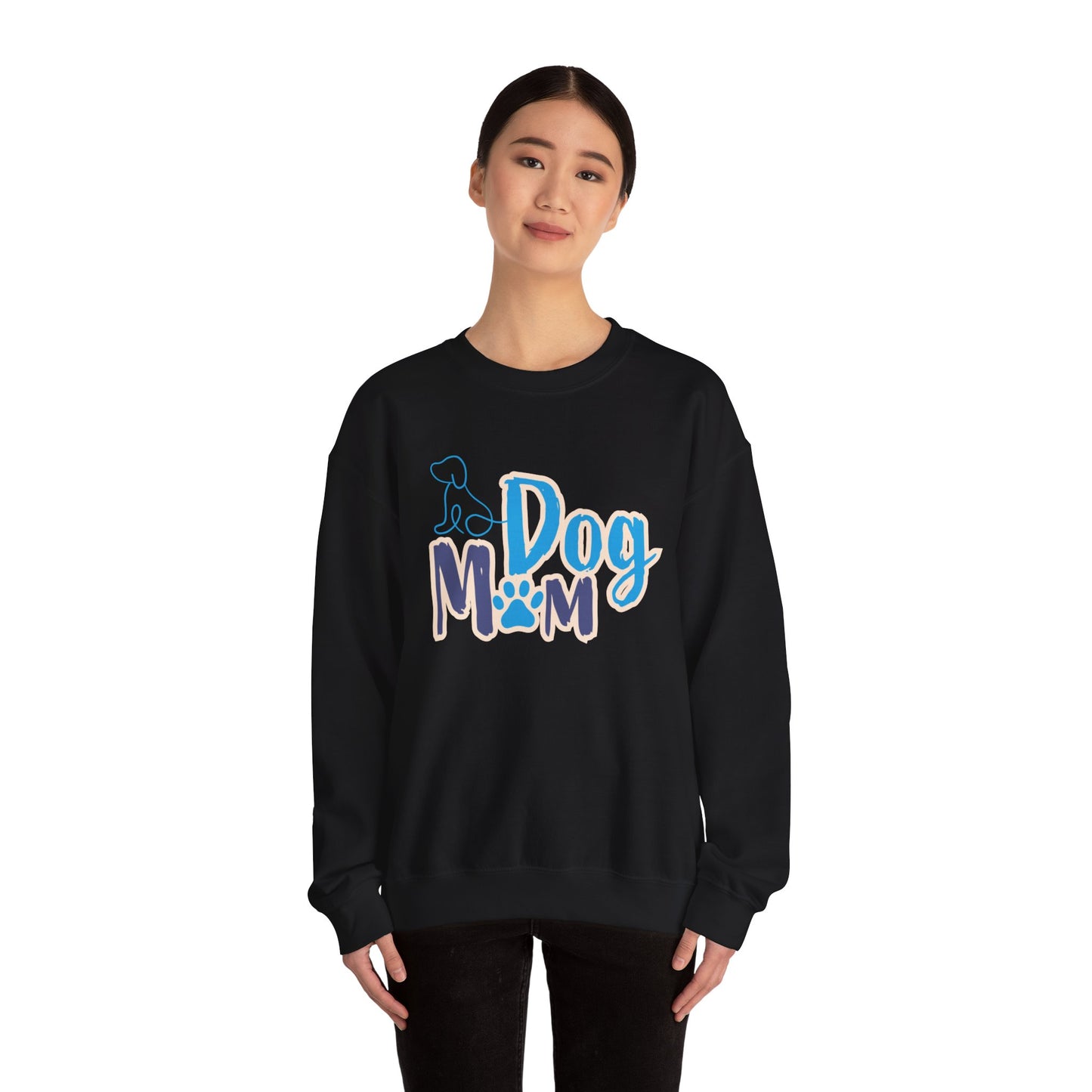 Dog Mom Sweatshirt, Unisex Dog Lover Crewneck, Pet Owner Gift, Cozy Casual Wear, Birthday & Holiday Gift for Dog Lovers