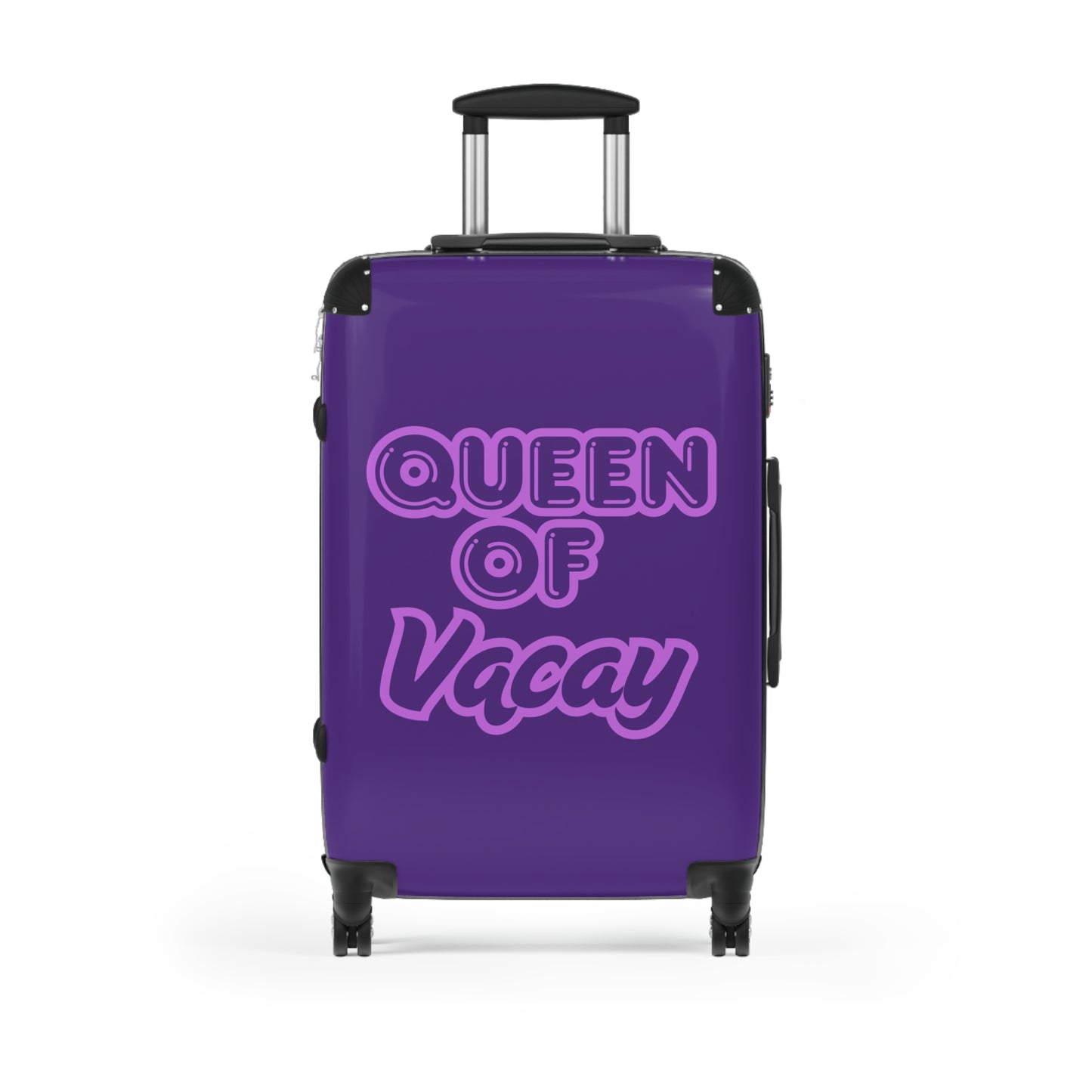 Purple Queen of Vacay Carry-On Suitcase