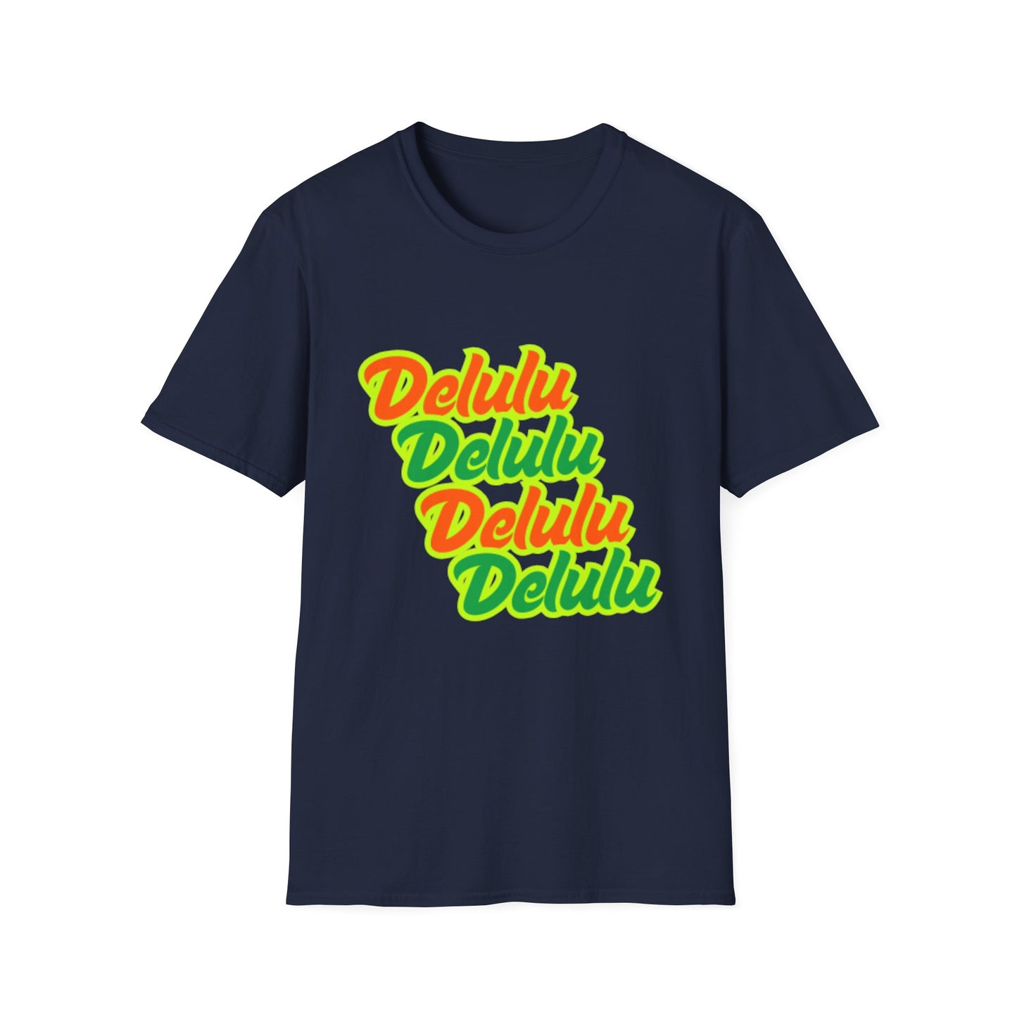 Colorful 'Delulu' Unisex Softstyle T-Shirt - Fun & Casual Fashion