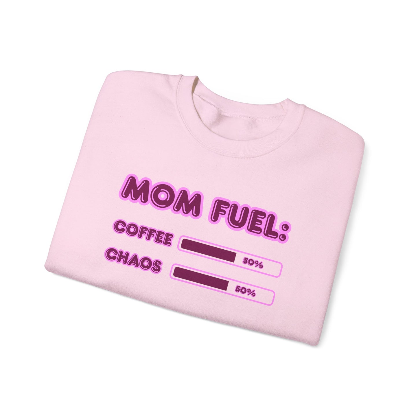 Mom Fuel Crewneck Sweatshirt - Comfortable and Fun Gift for Moms