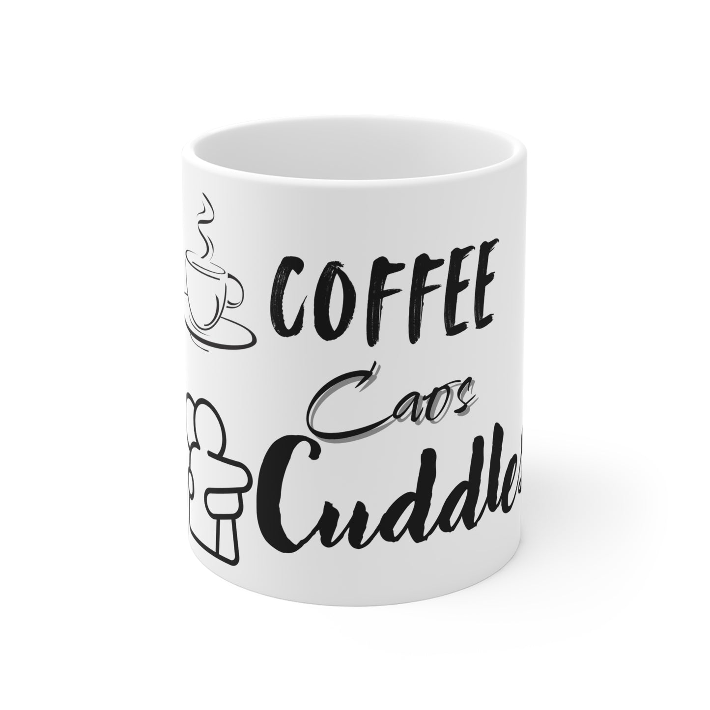 Coffee Chaos Cuddles Ceramic Mug - Perfect Gift for Coffee Lovers