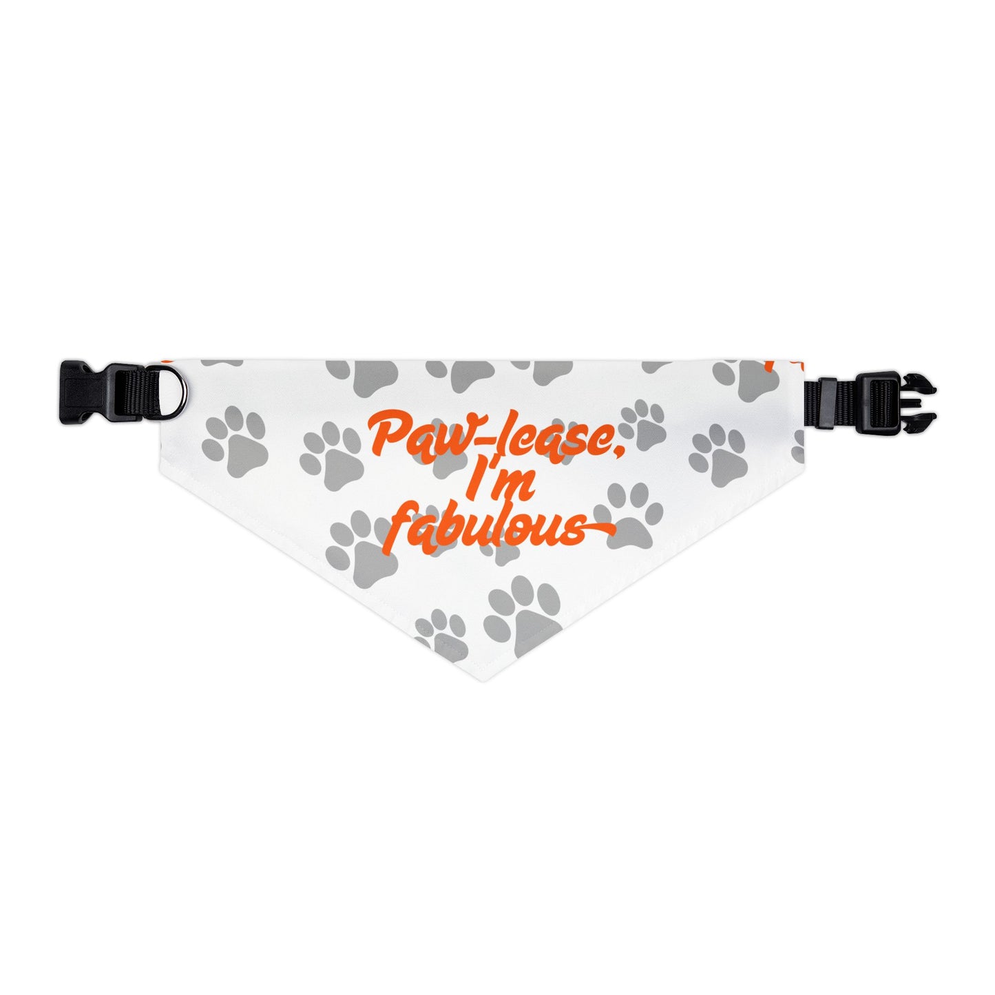Paw-lease I'm Fabulous Pet Bandana Collar - Stylish Dog Accessory for Fashionable Pets
