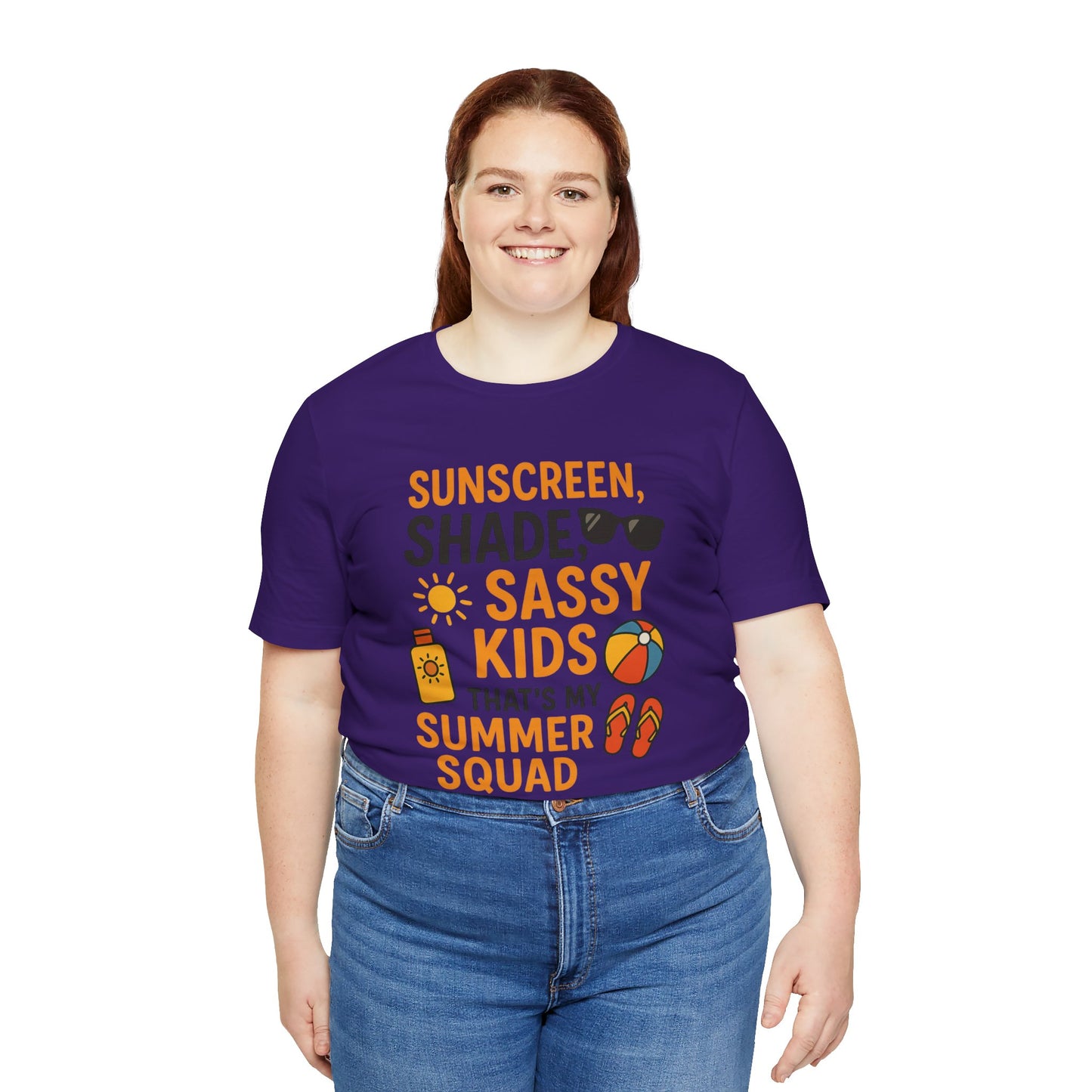 Sassy Summer Squad Tee - Fun Unisex T-Shirt for Family Outings, Beach Days, Summer Parties, Mom Gift, Kids Activity