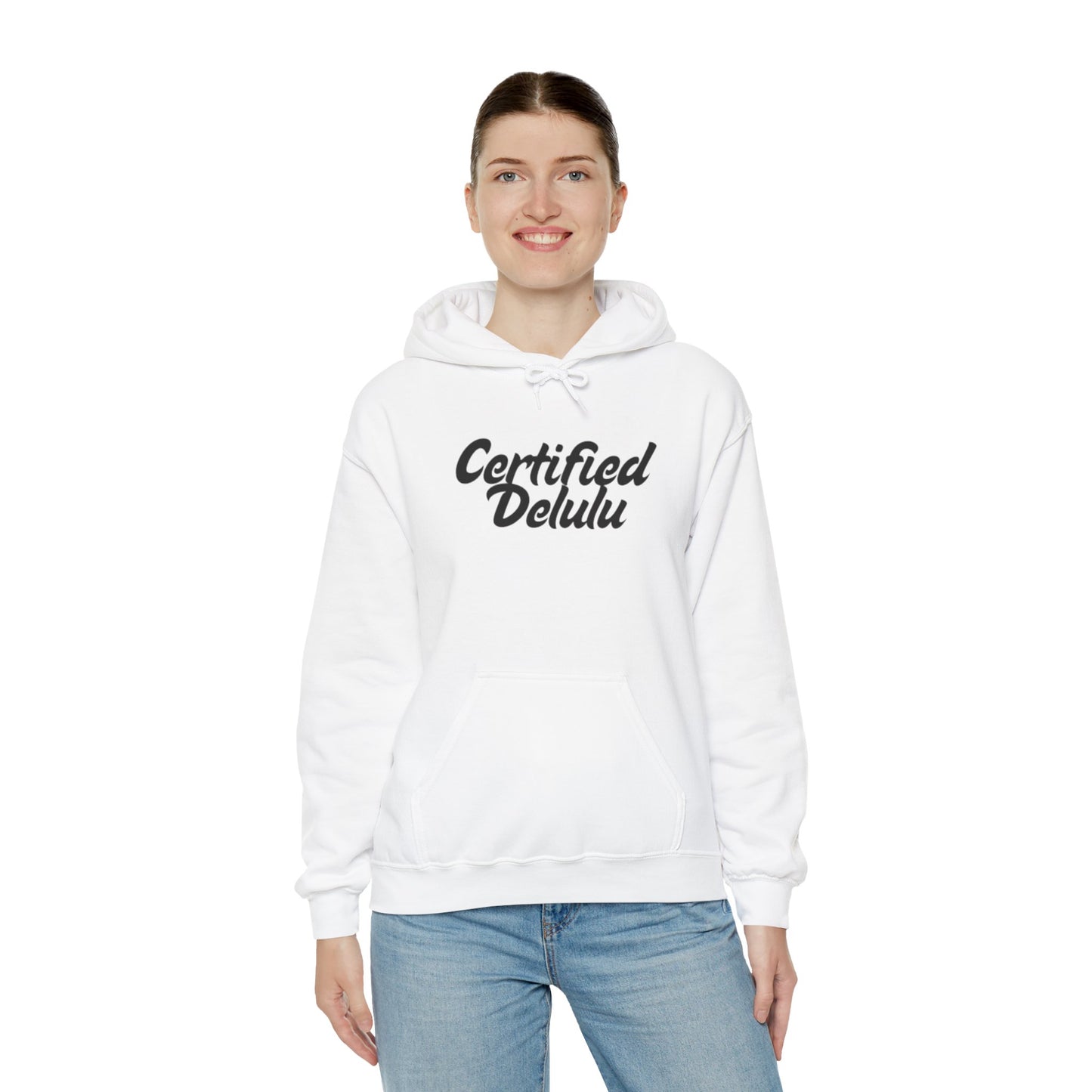Certified Delulu Unisex Hoodie - Cozy Sweatshirt for Everyday Comfort