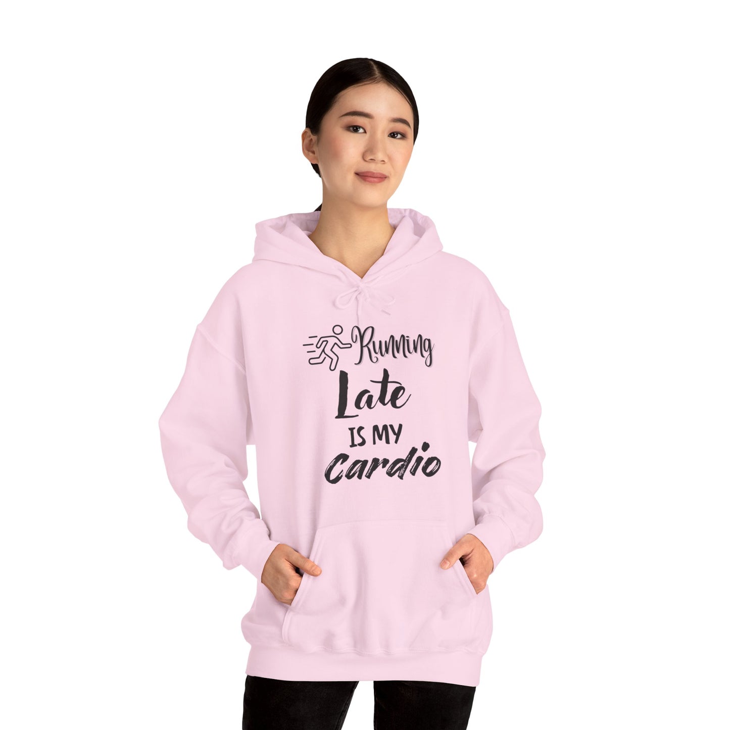 Running Late Is My Cardio Hoodie - Unisex Heavy Blend Sweatshirt