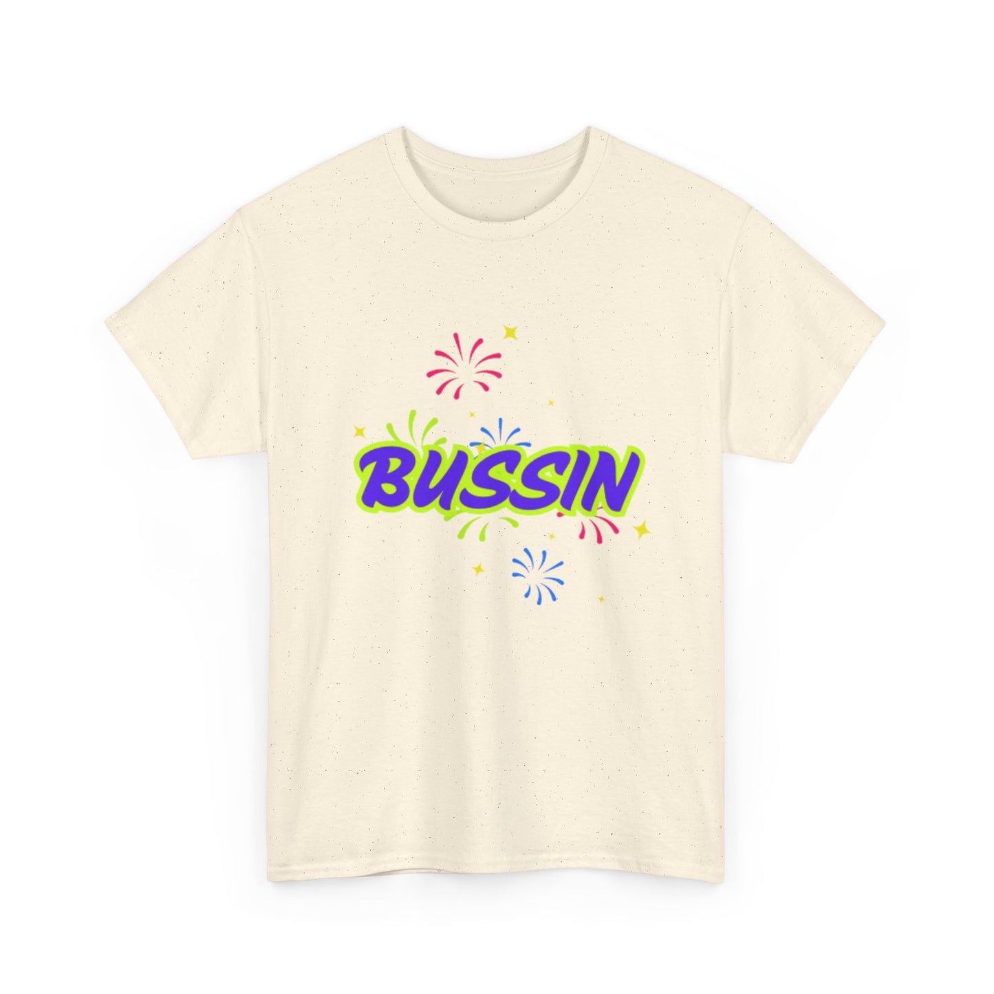 Bussin' Unisex Heavy Cotton Tee - Fun Graphic Shirt for Casual Wear