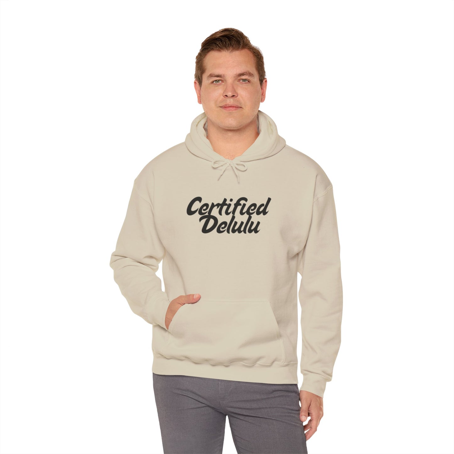 Certified Delulu Unisex Hoodie - Cozy Sweatshirt for Everyday Comfort