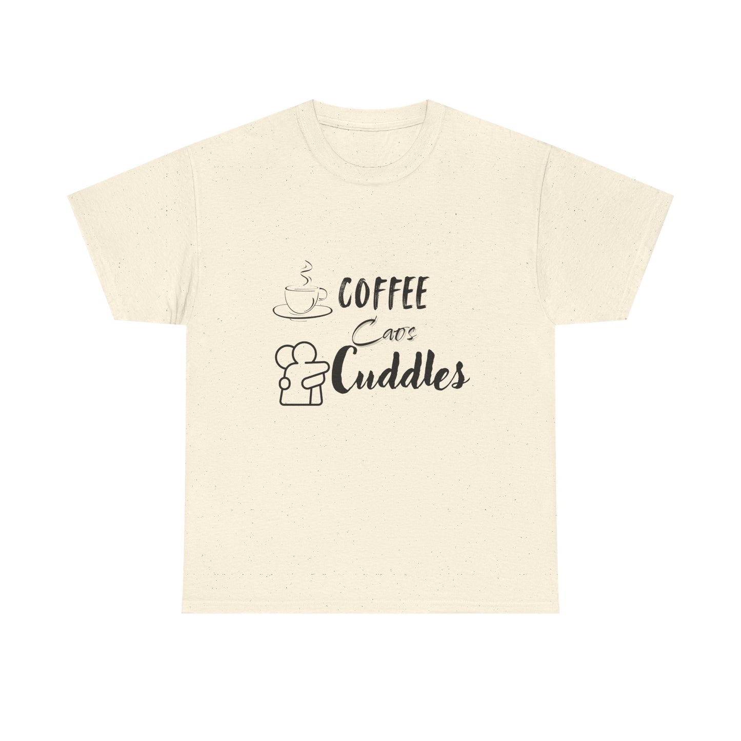 Cozy Coffee Cuddles Unisex Heavy Cotton Tee- Women