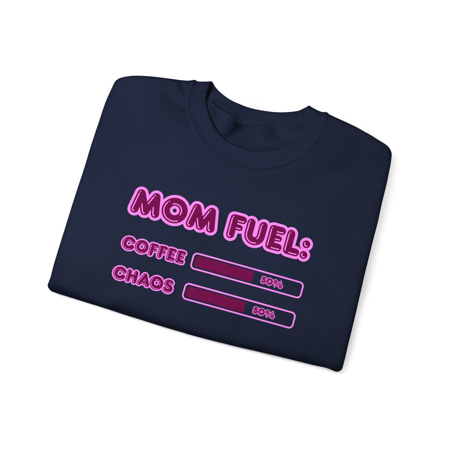 Mom Fuel Crewneck Sweatshirt - Comfortable and Fun Gift for Moms