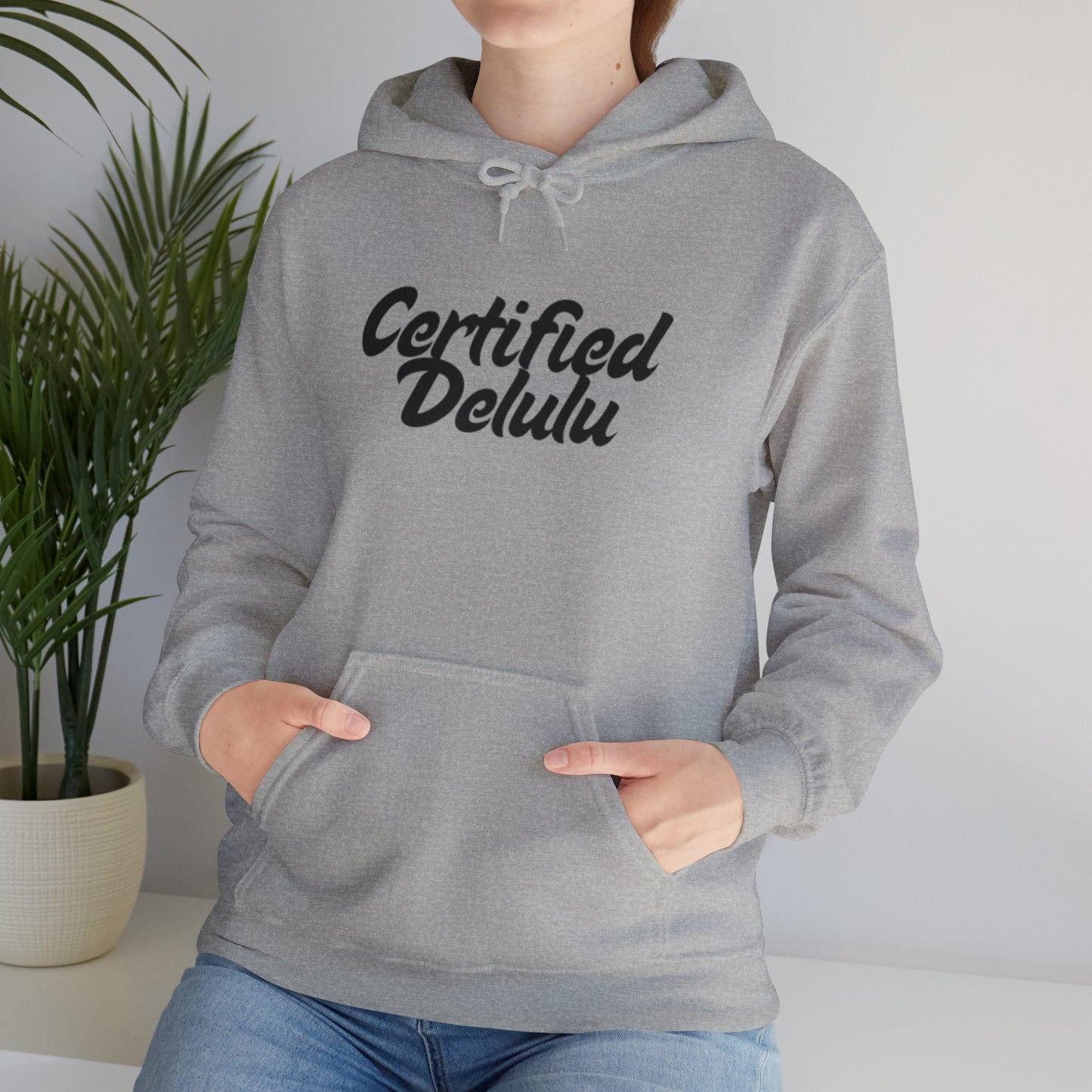 Certified Delulu Unisex Hoodie - Cozy Sweatshirt for Everyday Comfort