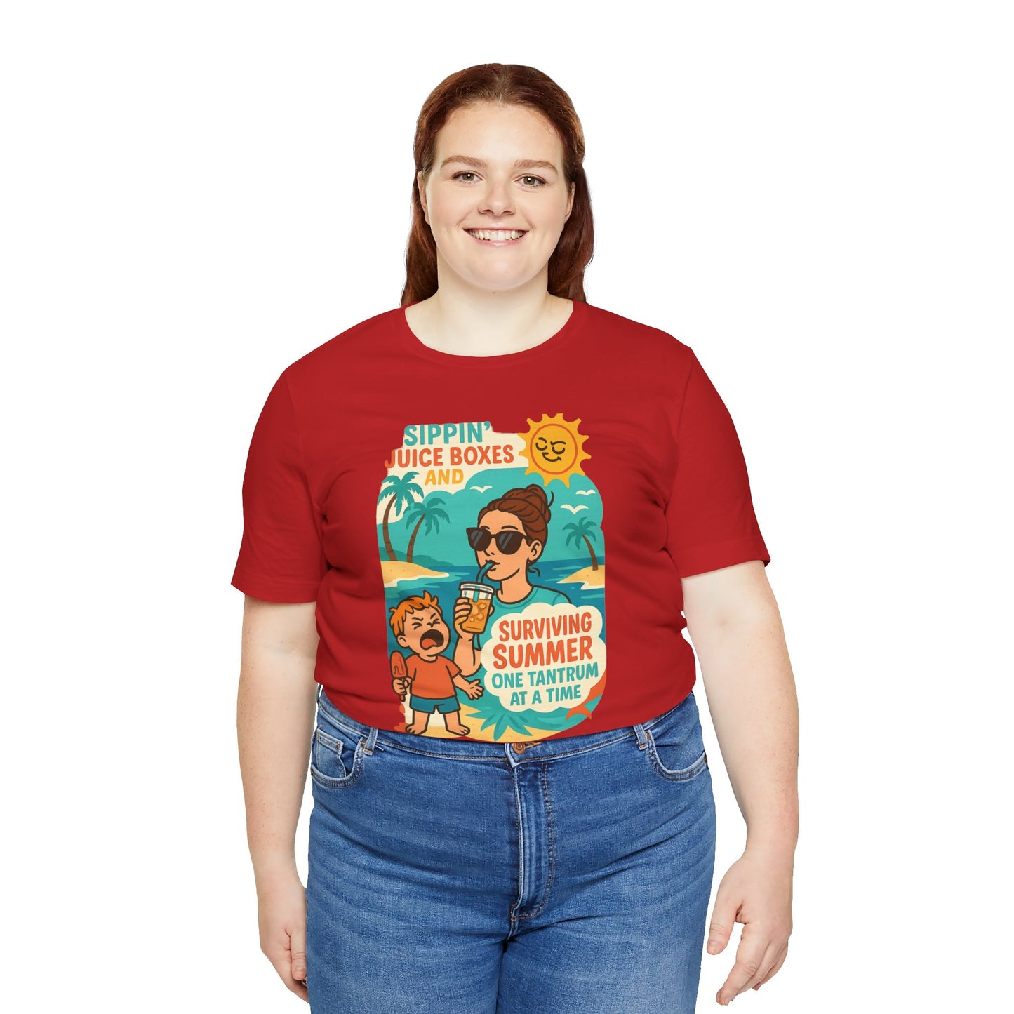 Summer Survival Tee: Fun Family Vibe, Perfect for Mommies, Beach Days, and Playdates, Gifts for Moms, Summer Apparel
