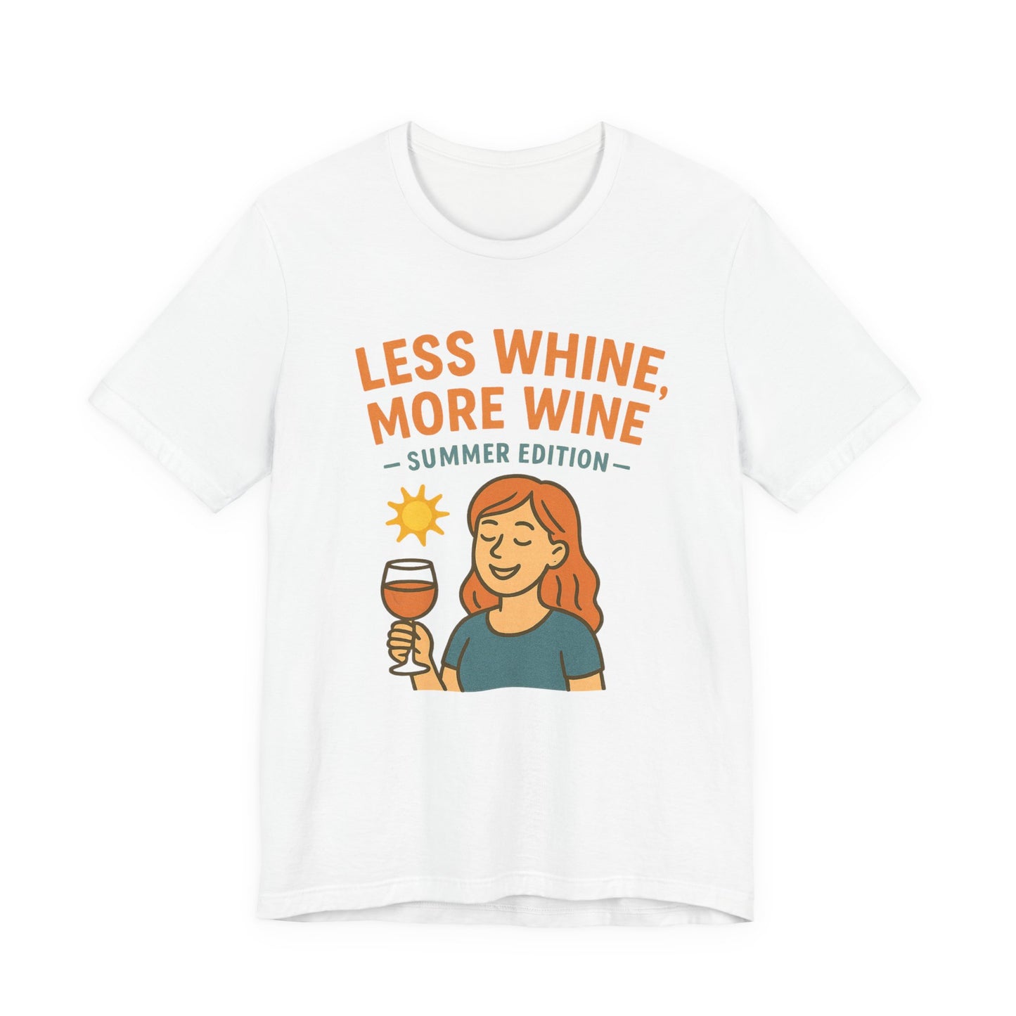 Less Whine, More Wine Tee | Fun Unisex Summer Shirt, Vintage Wine Lover Gift, Relaxed Fit Graphic Tee, Casual Wear, Party Outfit