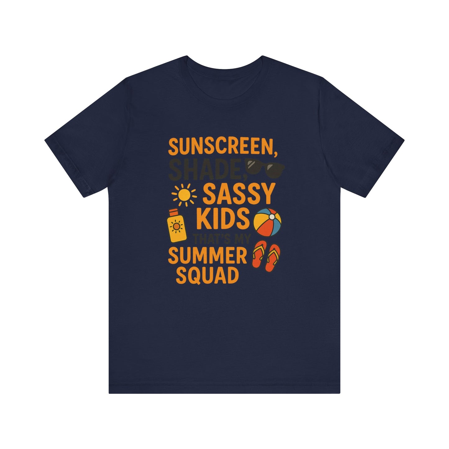 Sassy Summer Squad Tee - Fun Unisex T-Shirt for Family Outings, Beach Days, Summer Parties, Mom Gift, Kids Activity