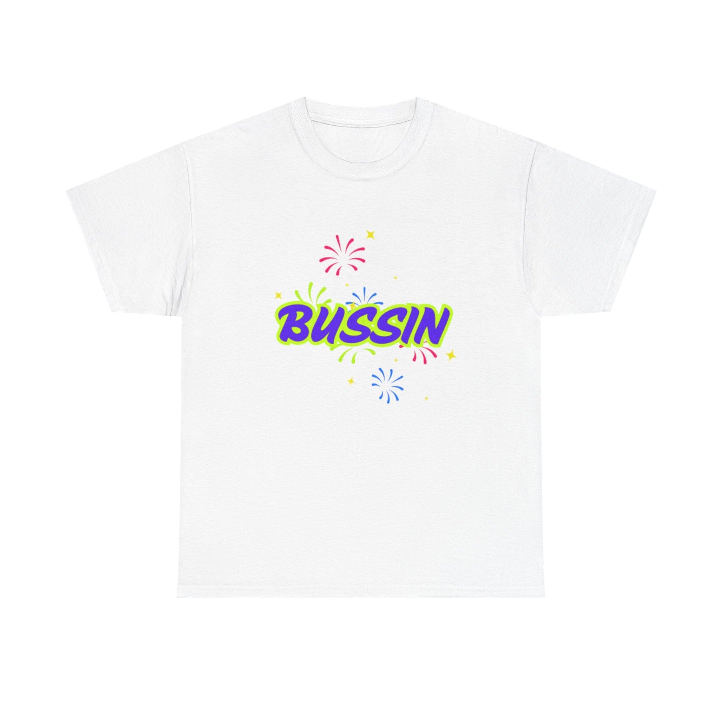 Bussin' Unisex Heavy Cotton Tee - Fun Graphic Shirt for Casual Wear
