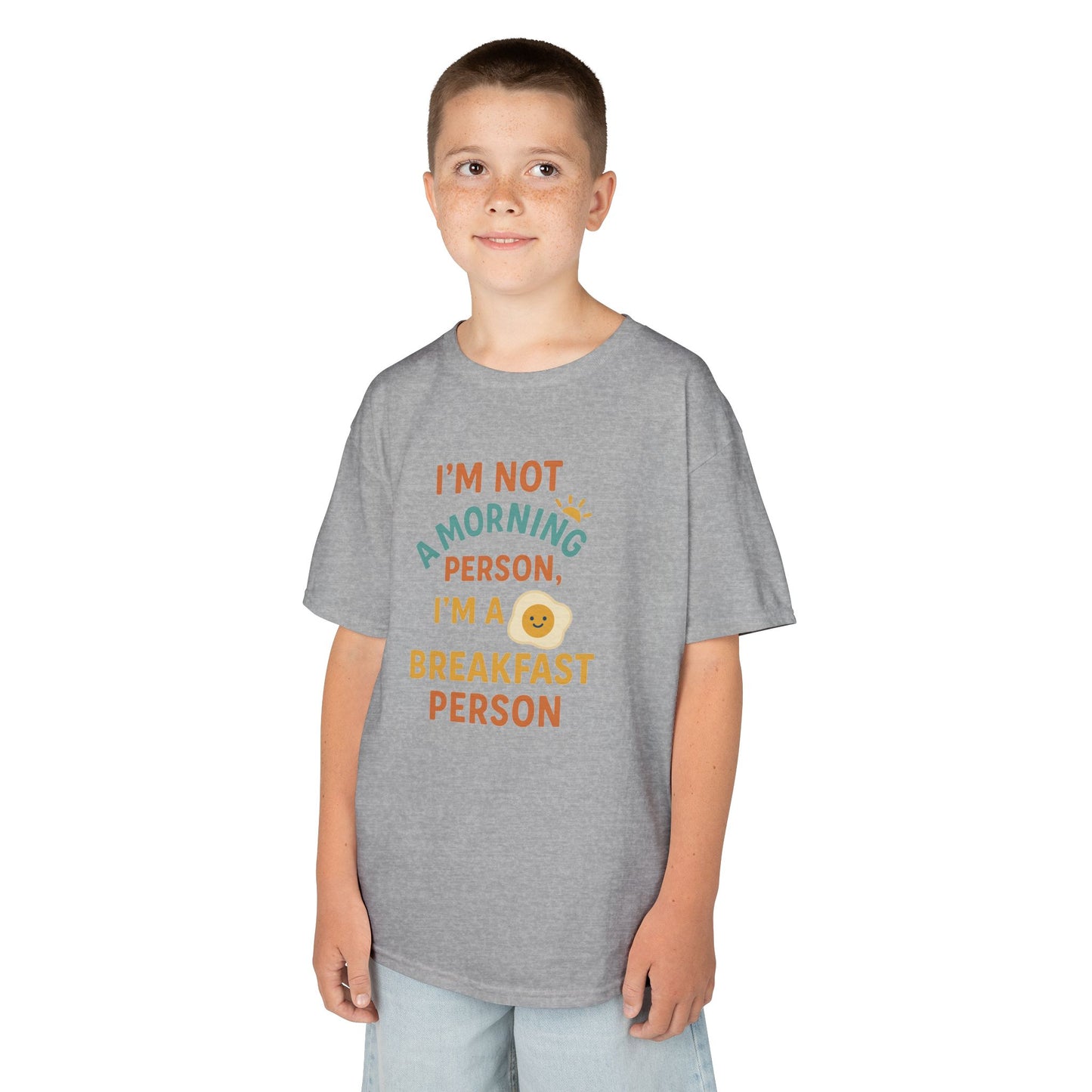 Funny Breakfast Kids Tee for Little Food Lovers, Kid's Cotton Shirt, Morning Humor Tee, Gift for Foodie Kids, Cute Toddler Outfit