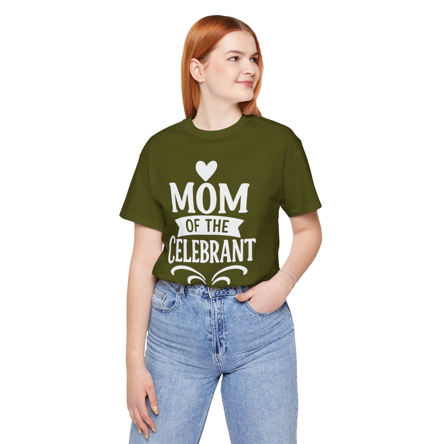 Mom of the Celebrant Short Sleeve Tee | Perfect for Celebrations, Birthday Parties, Family Gatherings, Mother's Day, Gifts