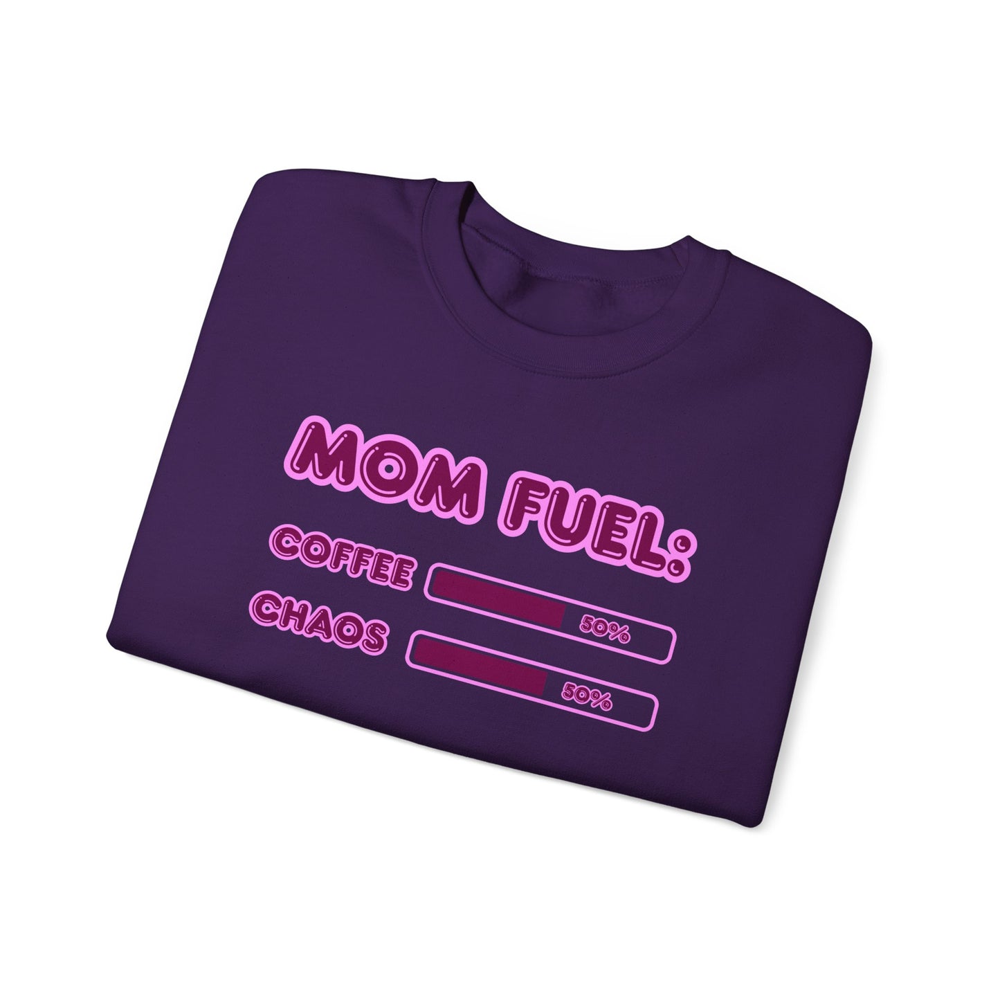Mom Fuel Crewneck Sweatshirt - Comfortable and Fun Gift for Moms