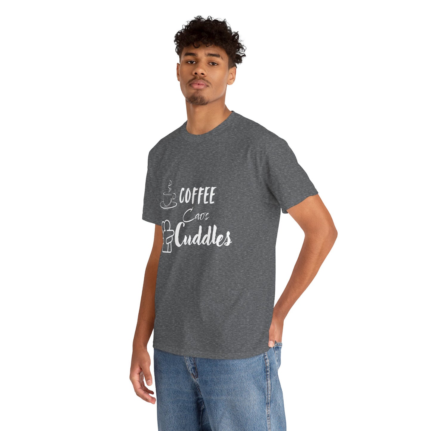 Coffee Cuddles Unisex Heavy Cotton Tee- Men