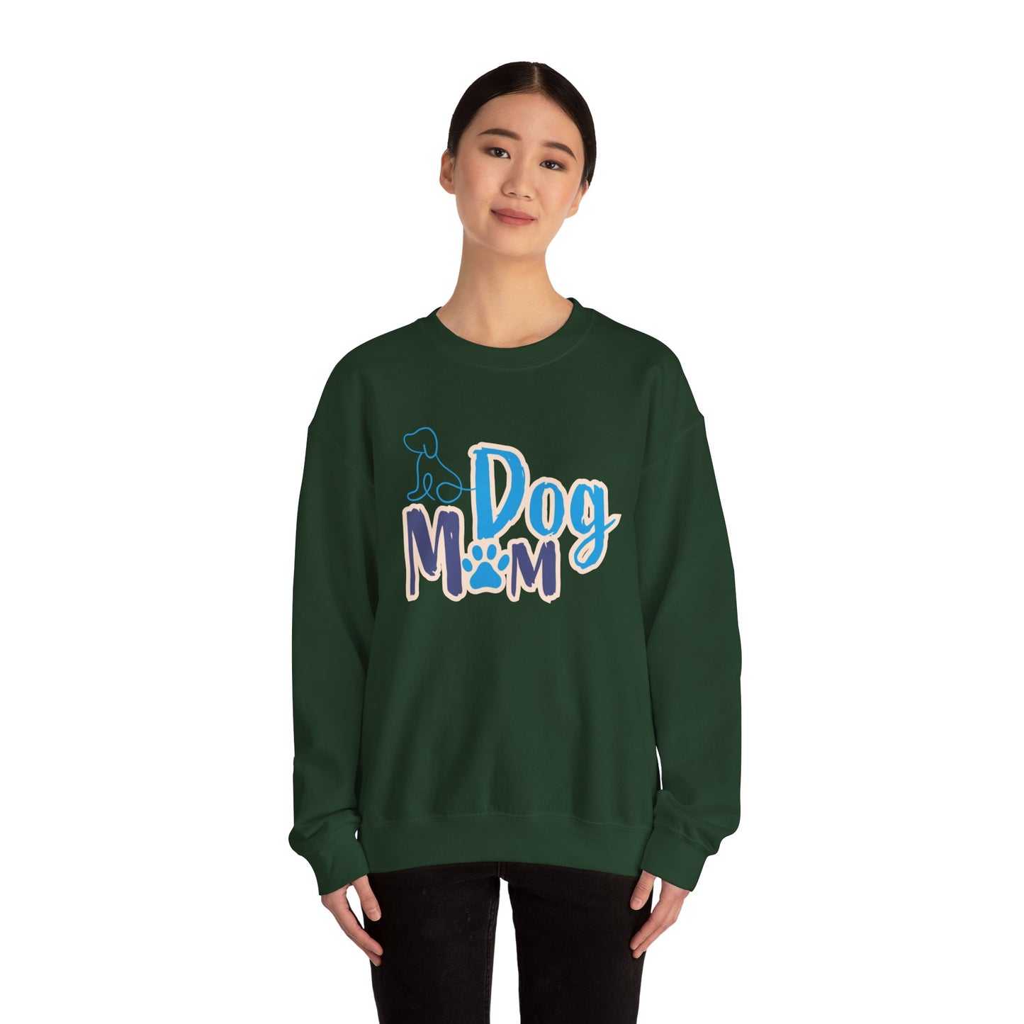 Dog Mom Sweatshirt, Unisex Dog Lover Crewneck, Pet Owner Gift, Cozy Casual Wear, Birthday & Holiday Gift for Dog Lovers