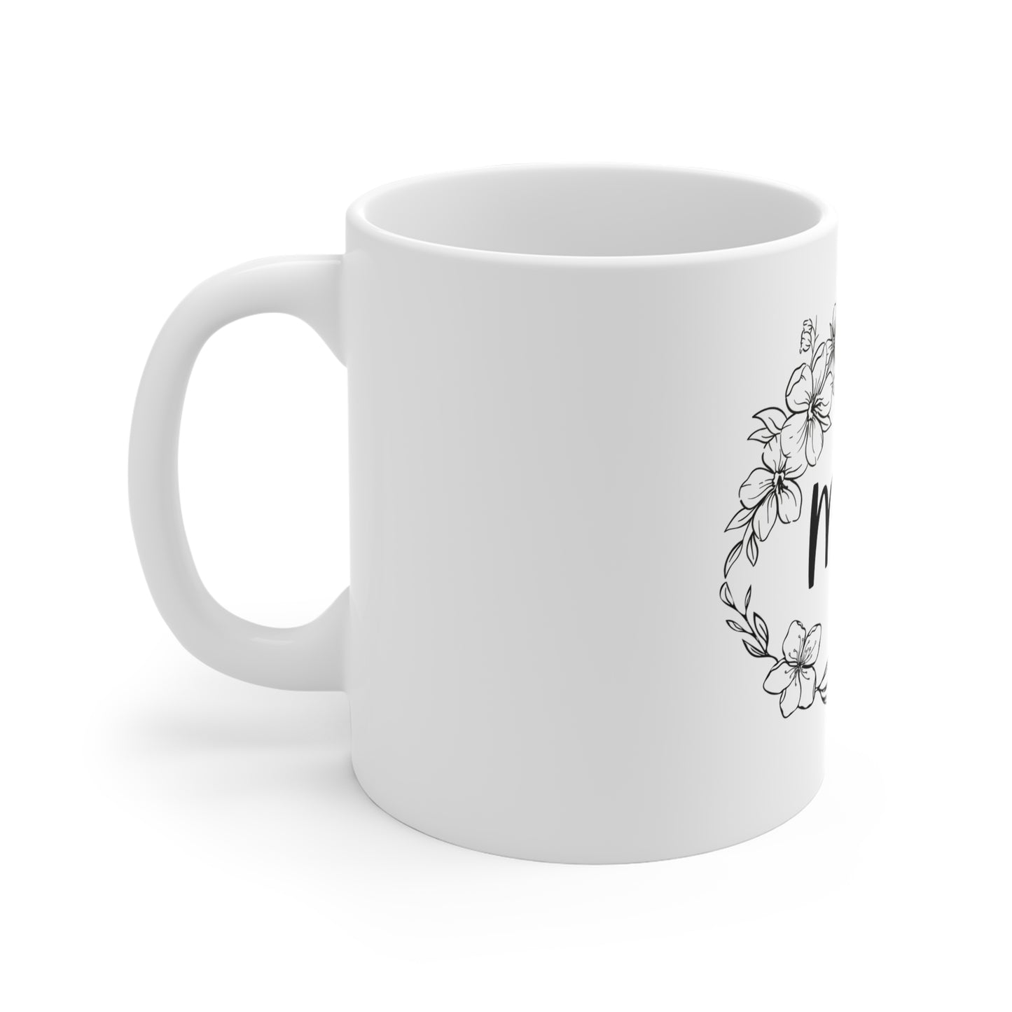 Floral Mom Ceramic Mug - Perfect Gift for Mother's Day and Birthdays