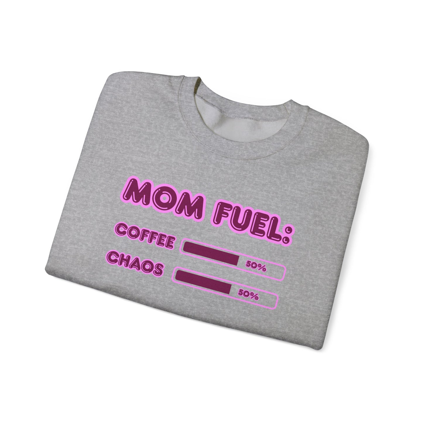 Mom Fuel Crewneck Sweatshirt - Comfortable and Fun Gift for Moms