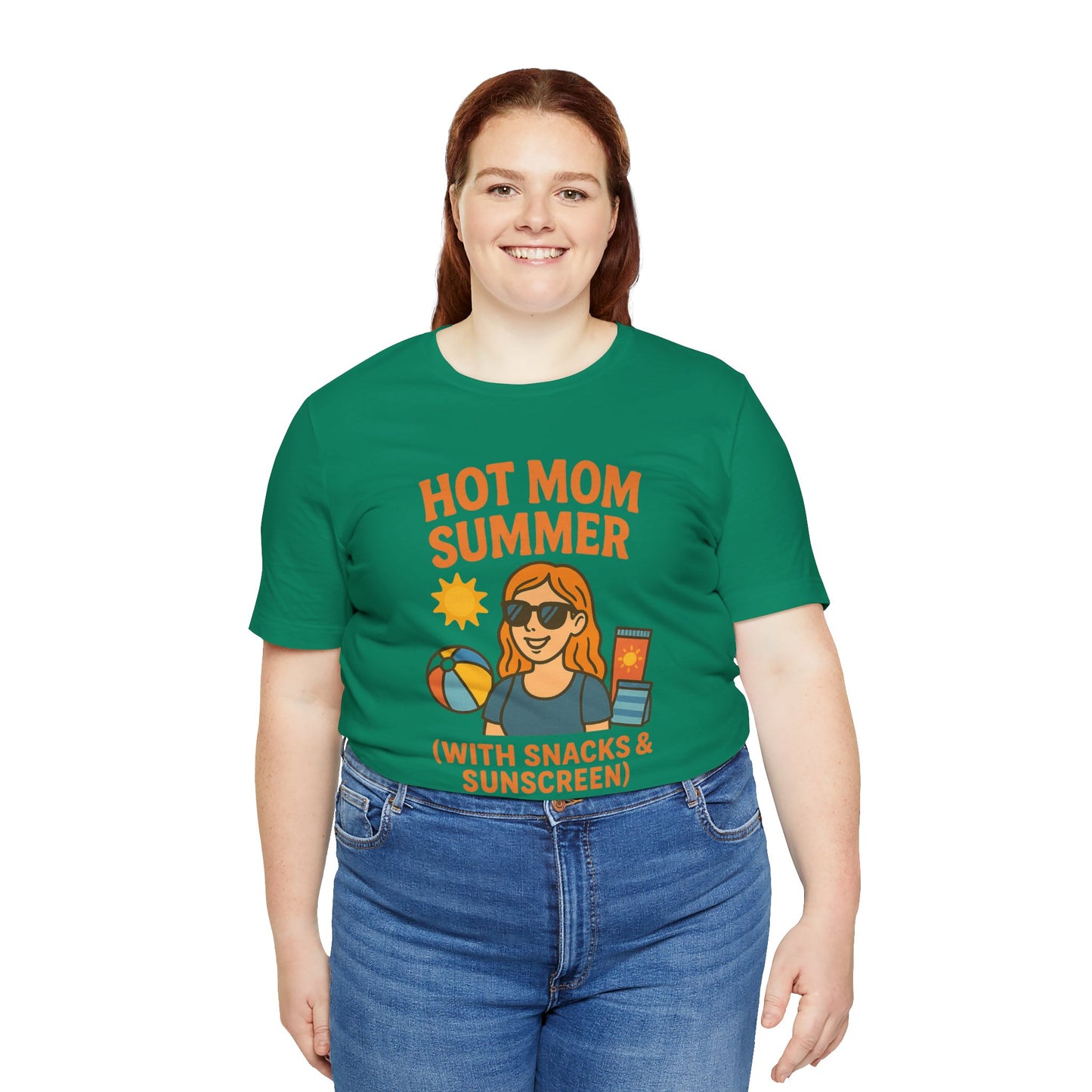Hot Mom Summer Tee, Perfect for Summer Vacations, Mothers Day Gift, Family Outings, Beach Parties, Fun Summer Style