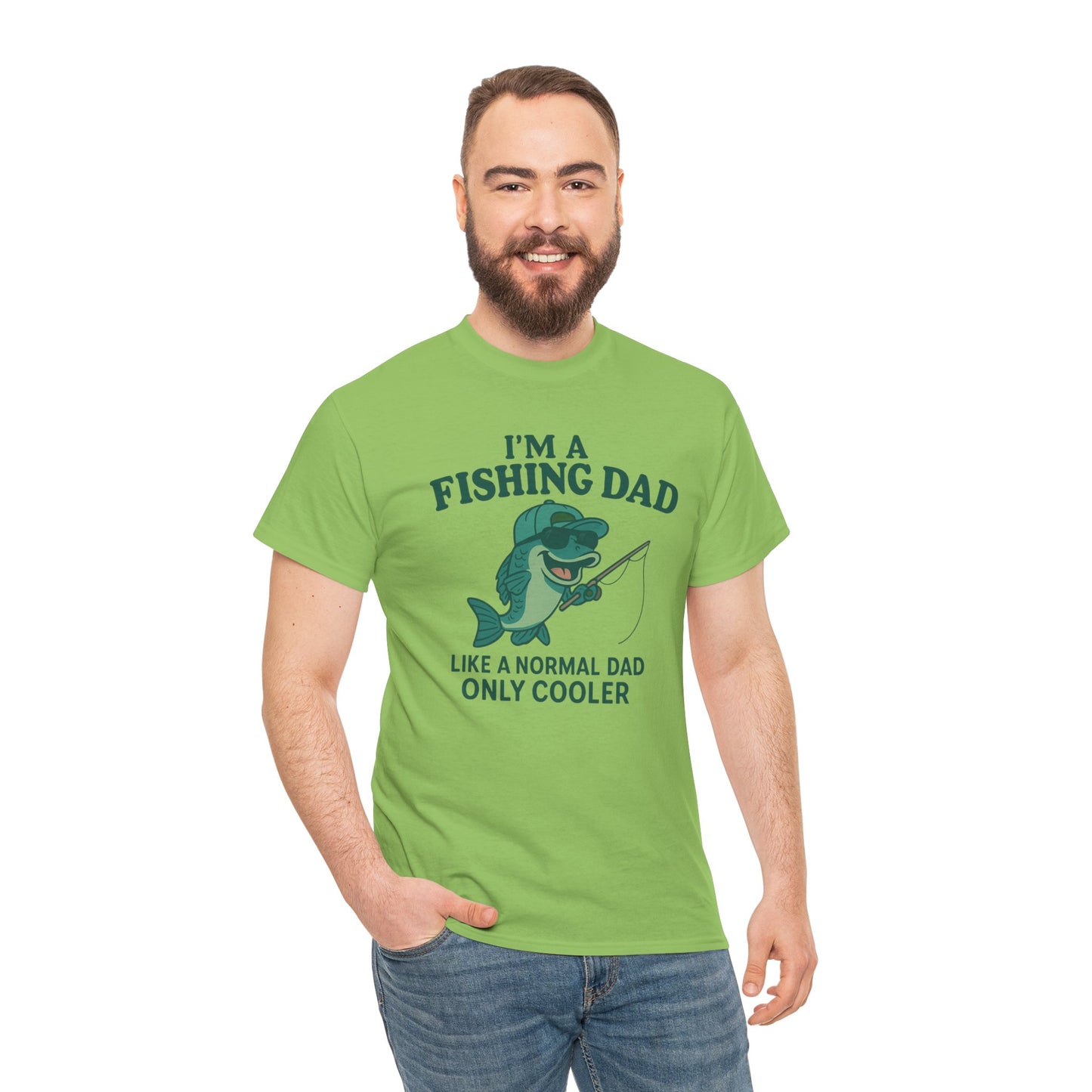 Fishing Dad Humor Tee - Perfect Gift for Father's Day, Fishing Enthusiasts, Casual Wear, Family Gatherings, Summer Fun