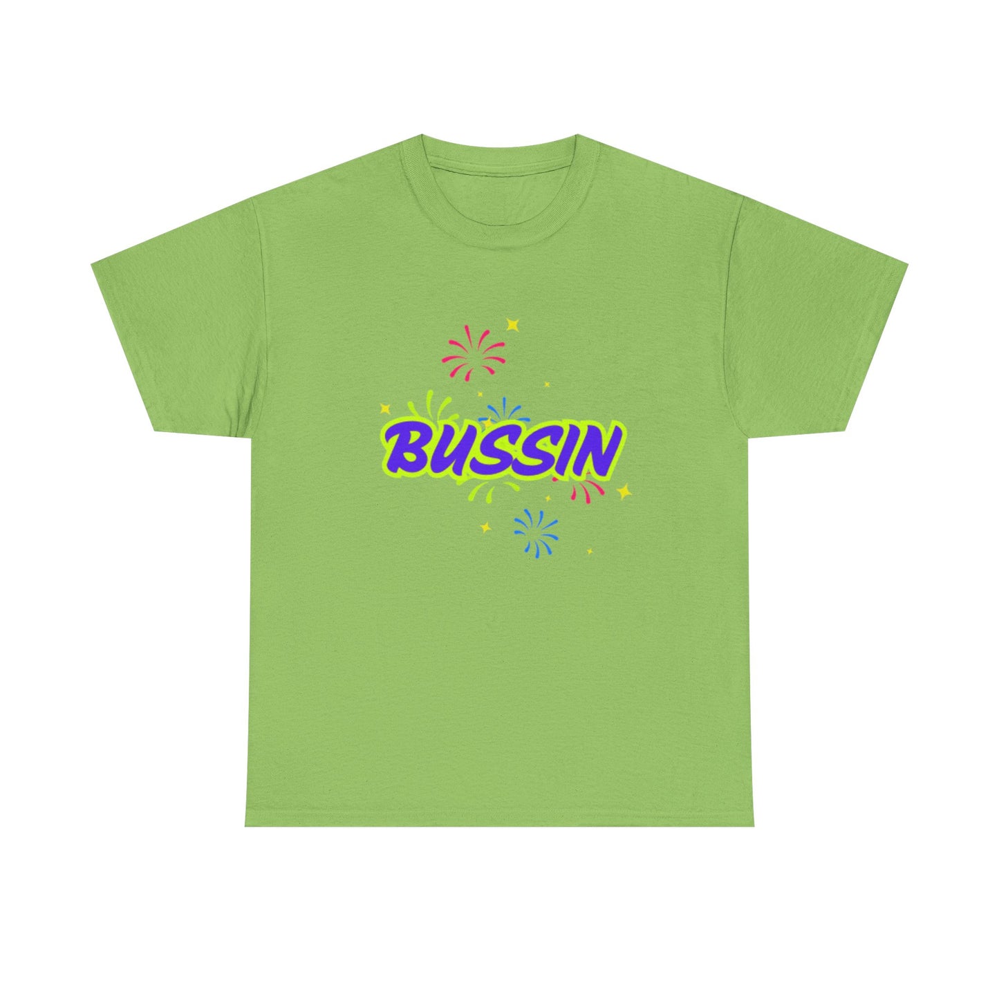 Bussin' Unisex Heavy Cotton Tee - Fun Graphic Shirt for Casual Wear