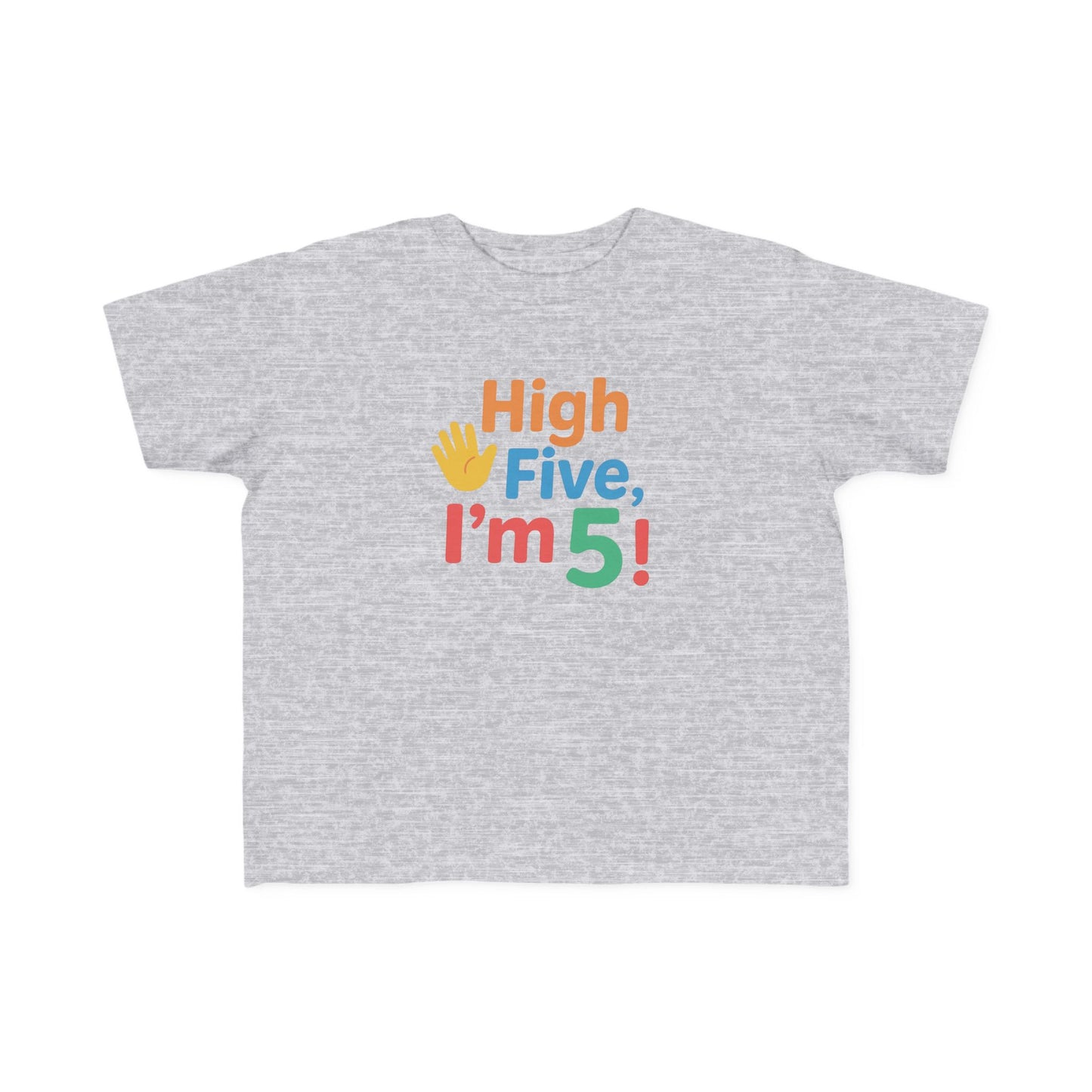 Toddler Birthday Tee | High Five I’m 5 | Fun Kids Shirt, 5th Birthday Gift, Toddler Apparel, Celebration Tee, Kids Party Outfit