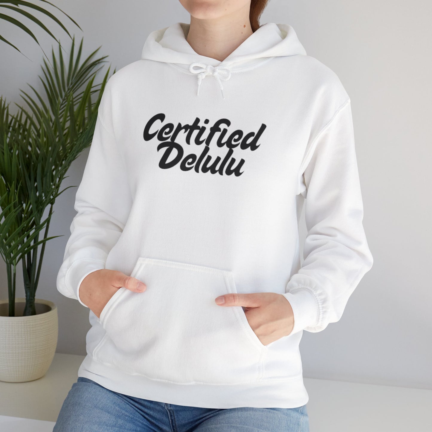 Certified Delulu Unisex Hoodie - Cozy Sweatshirt for Everyday Comfort