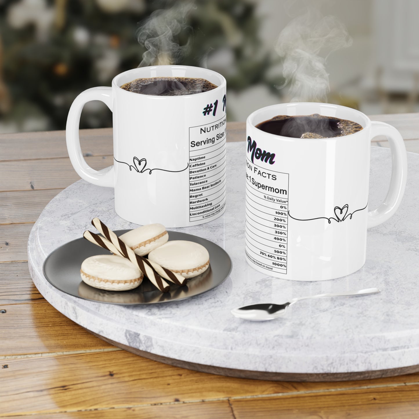 Mom Ceramic Mug - Perfect Gift for Mothers Day, Birthday, Coffee Lover, Supermom Appreciation, Unique Kitchen Decor