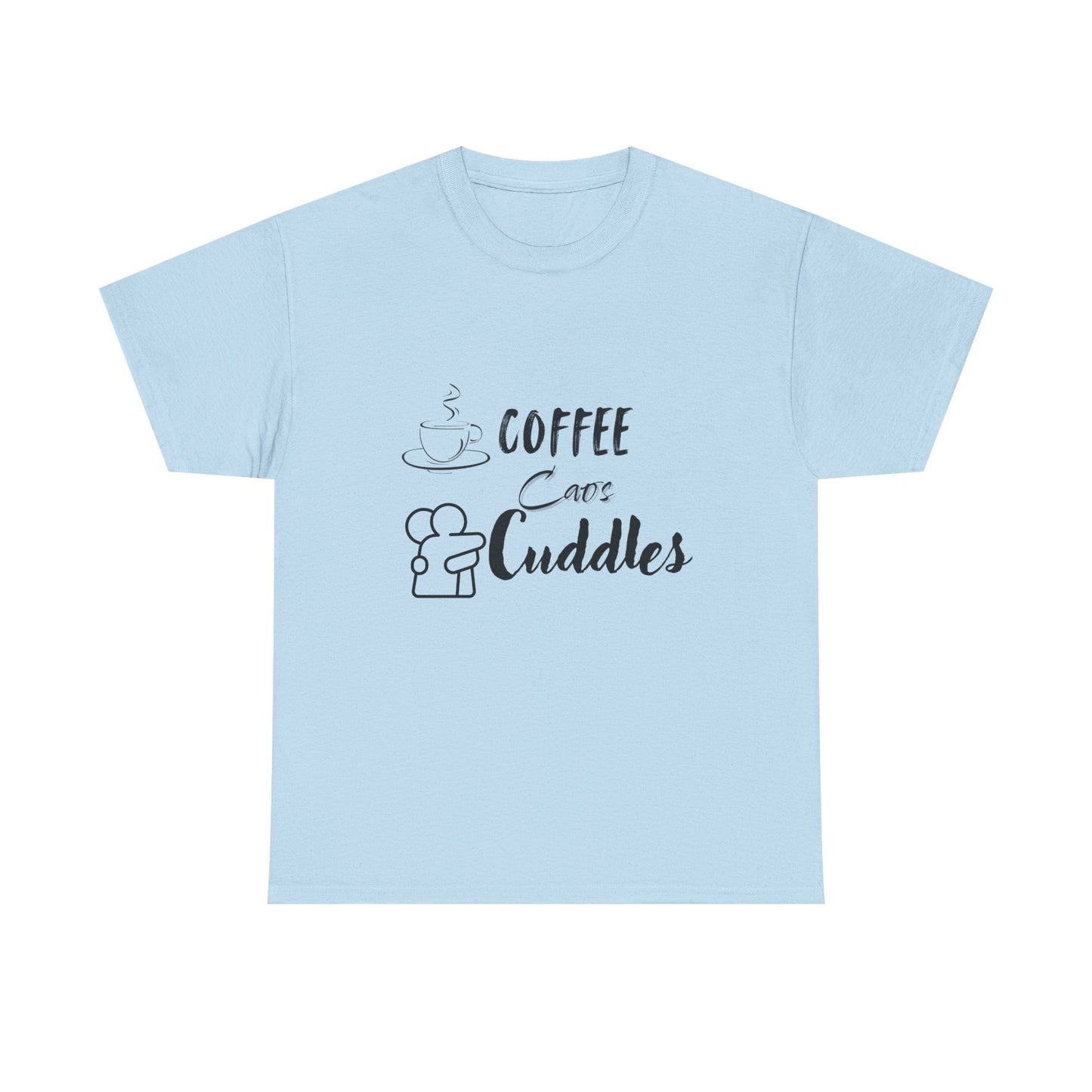 Cozy Coffee Cuddles Unisex Heavy Cotton Tee- Women