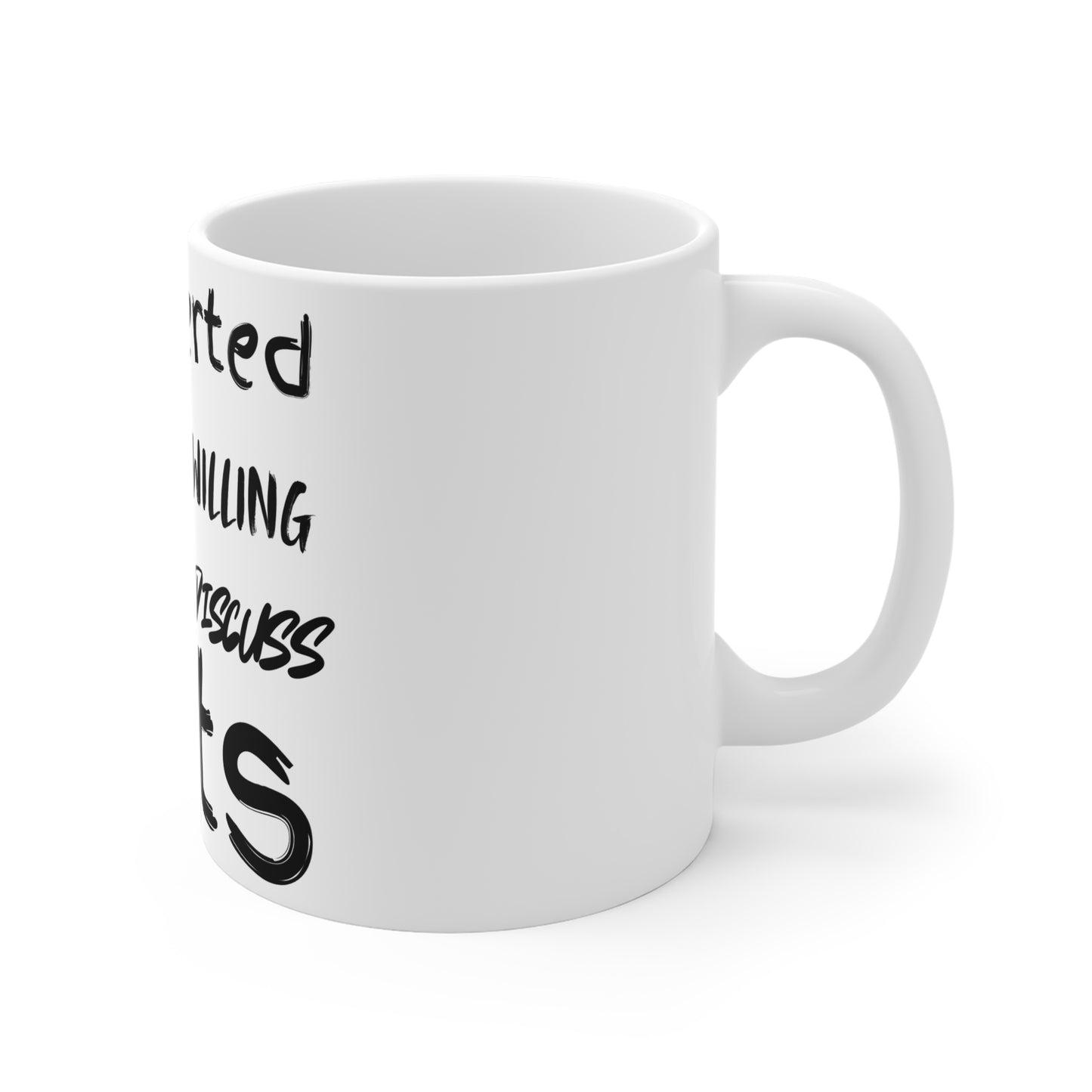 Introverted But Willing to Discuss Cats Ceramic Mug - Perfect Gift for Cat Lovers