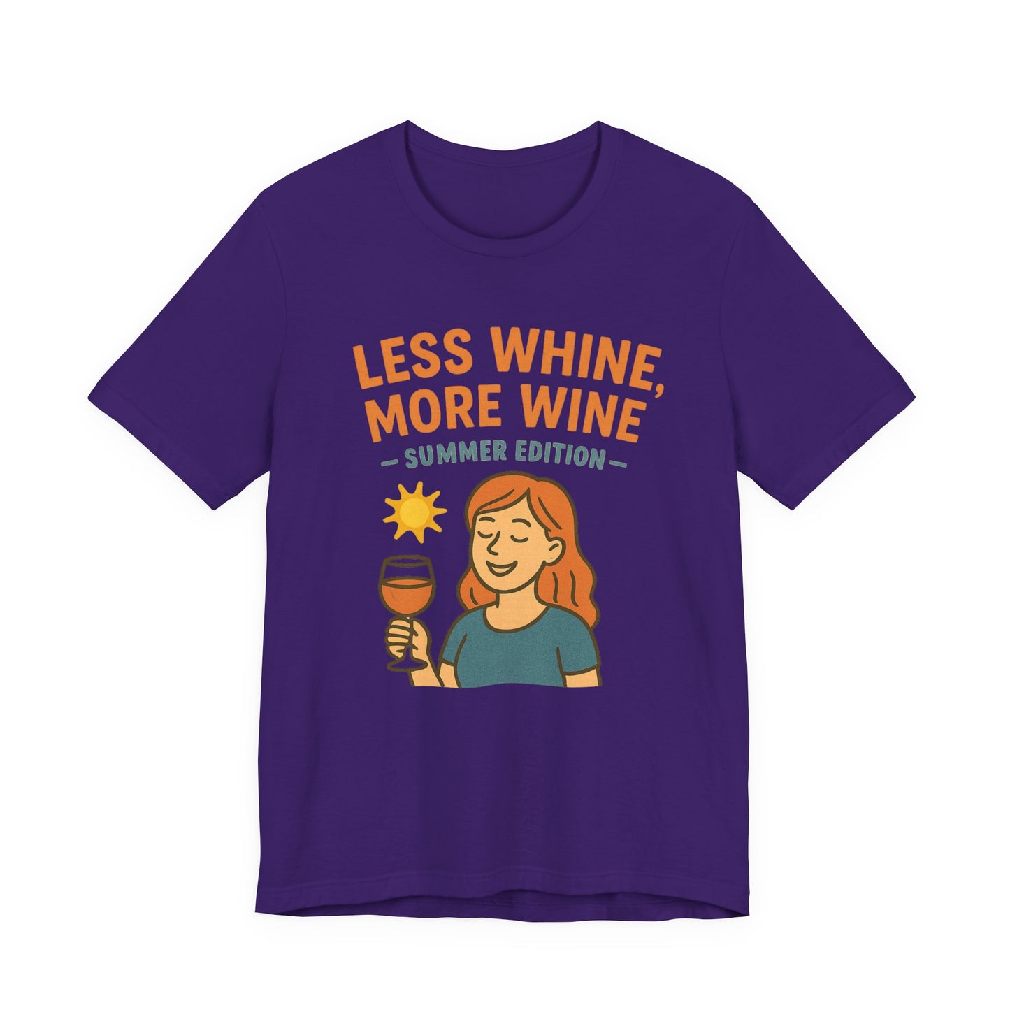 Less Whine, More Wine Tee | Fun Unisex Summer Shirt, Vintage Wine Lover Gift, Relaxed Fit Graphic Tee, Casual Wear, Party Outfit