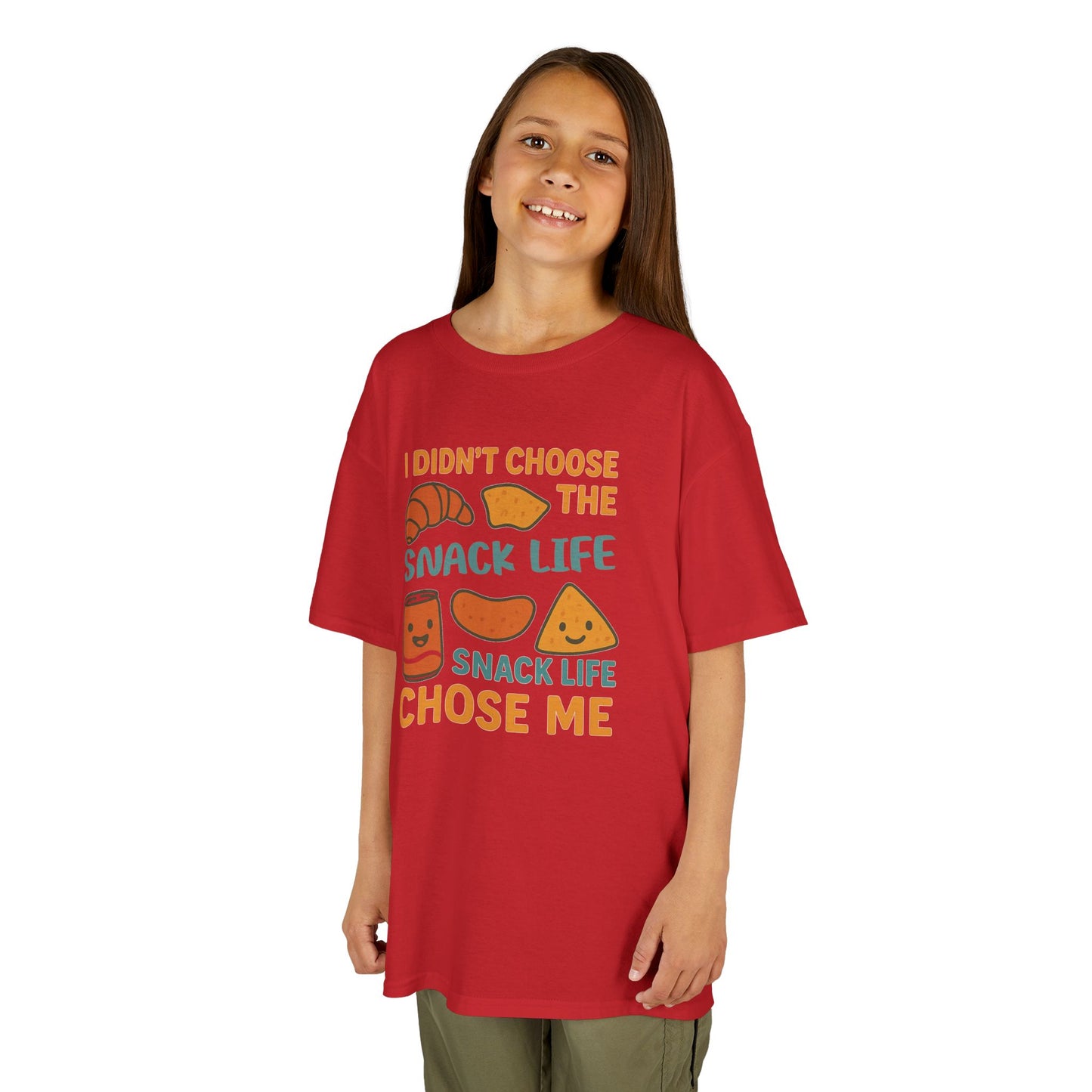Snack Life Kids Tee, Funny Kids T-Shirt, Snack Lover Shirt, Birthday Gift for Kids, Cute Food Tee