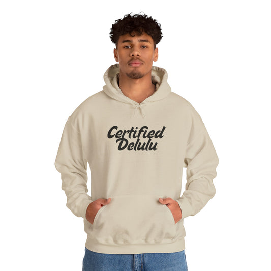 Certified Delulu Unisex Hoodie - Cozy Sweatshirt for Everyday Comfort