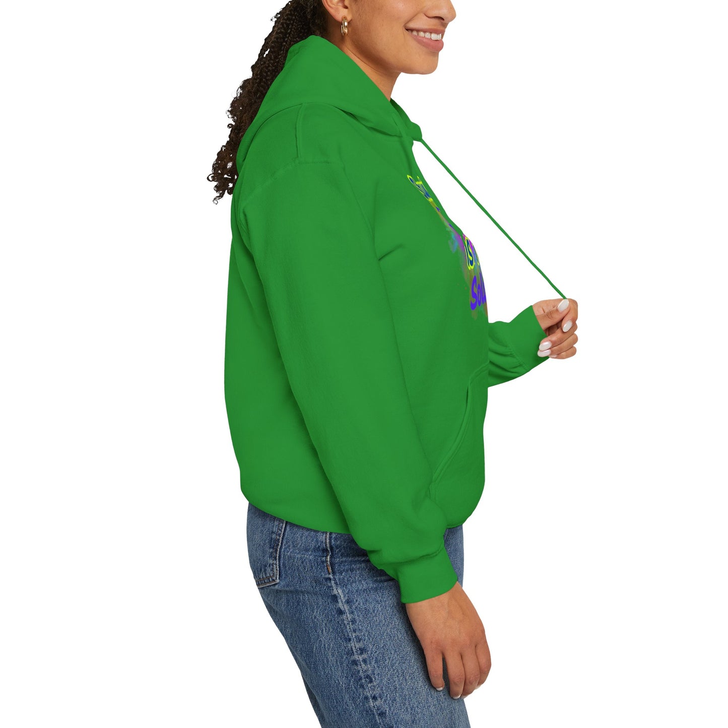 Colorful Unisex Hooded Sweatshirt - Staying Delulu IS THE Solulu