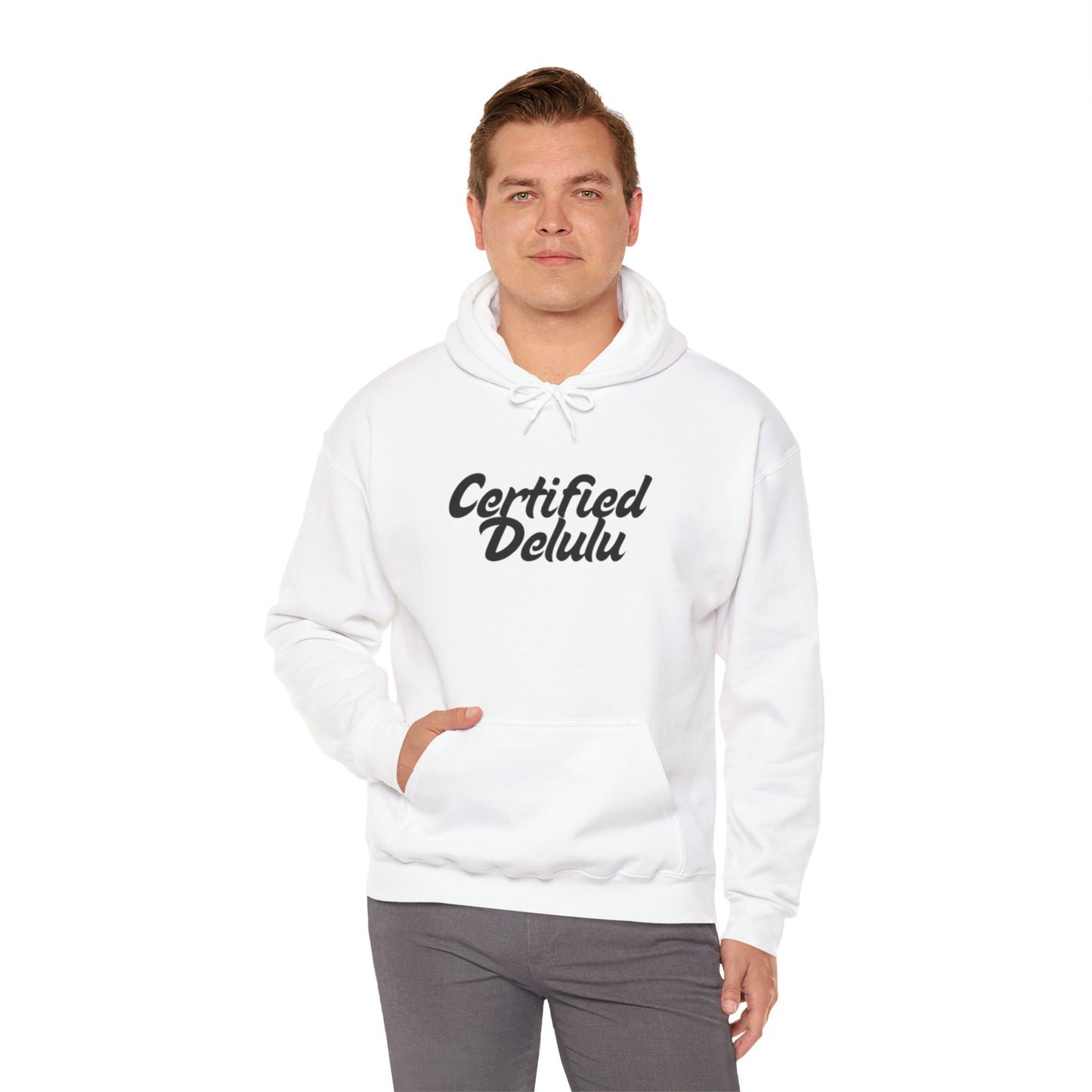 Certified Delulu Unisex Hoodie - Cozy Sweatshirt for Everyday Comfort