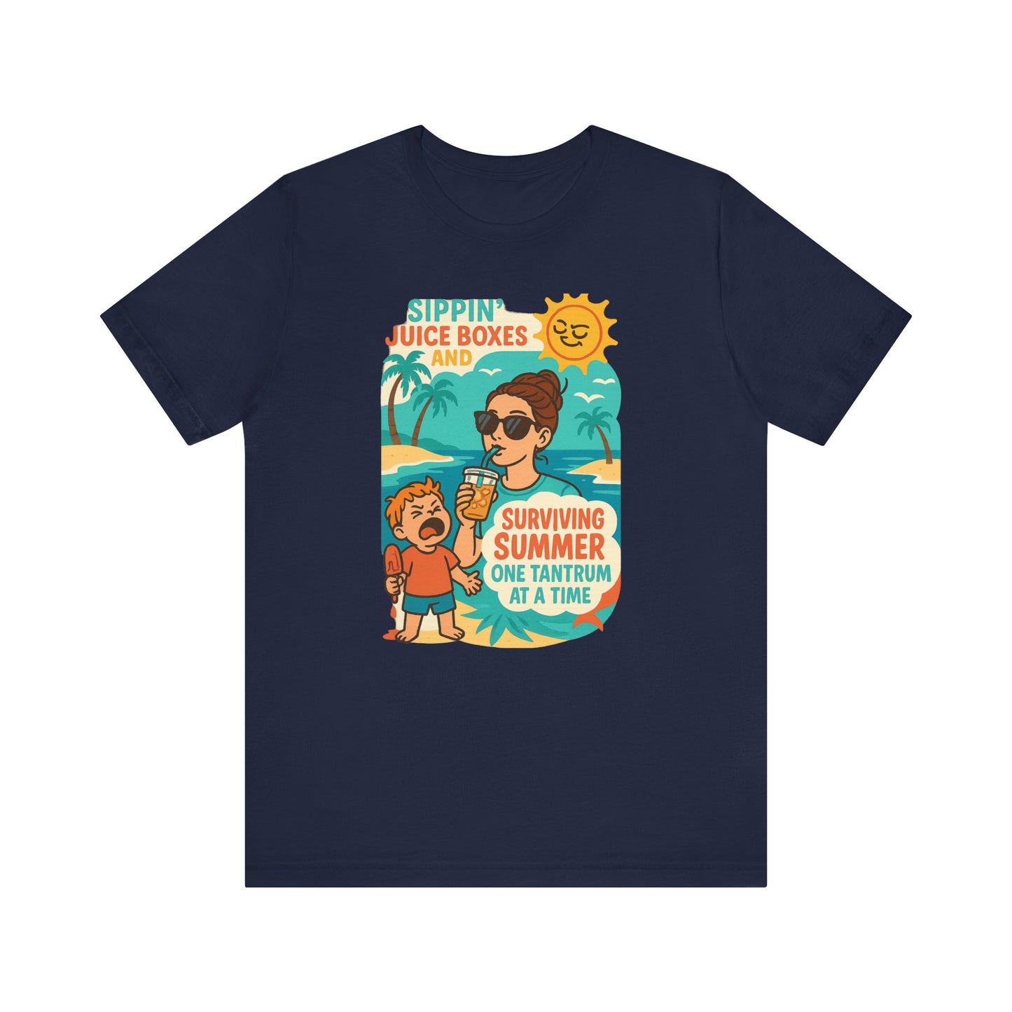Summer Survival Tee: Fun Family Vibe, Perfect for Mommies, Beach Days, and Playdates, Gifts for Moms, Summer Apparel
