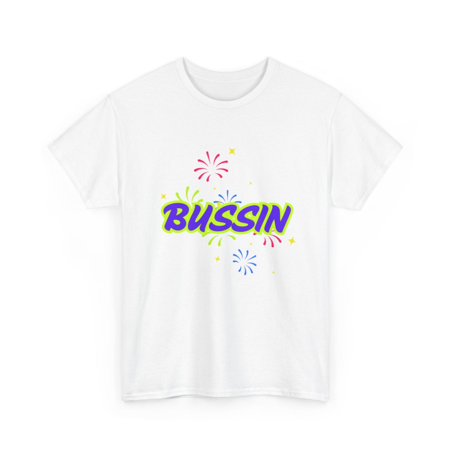 Bussin' Unisex Heavy Cotton Tee - Fun Graphic Shirt for Casual Wear