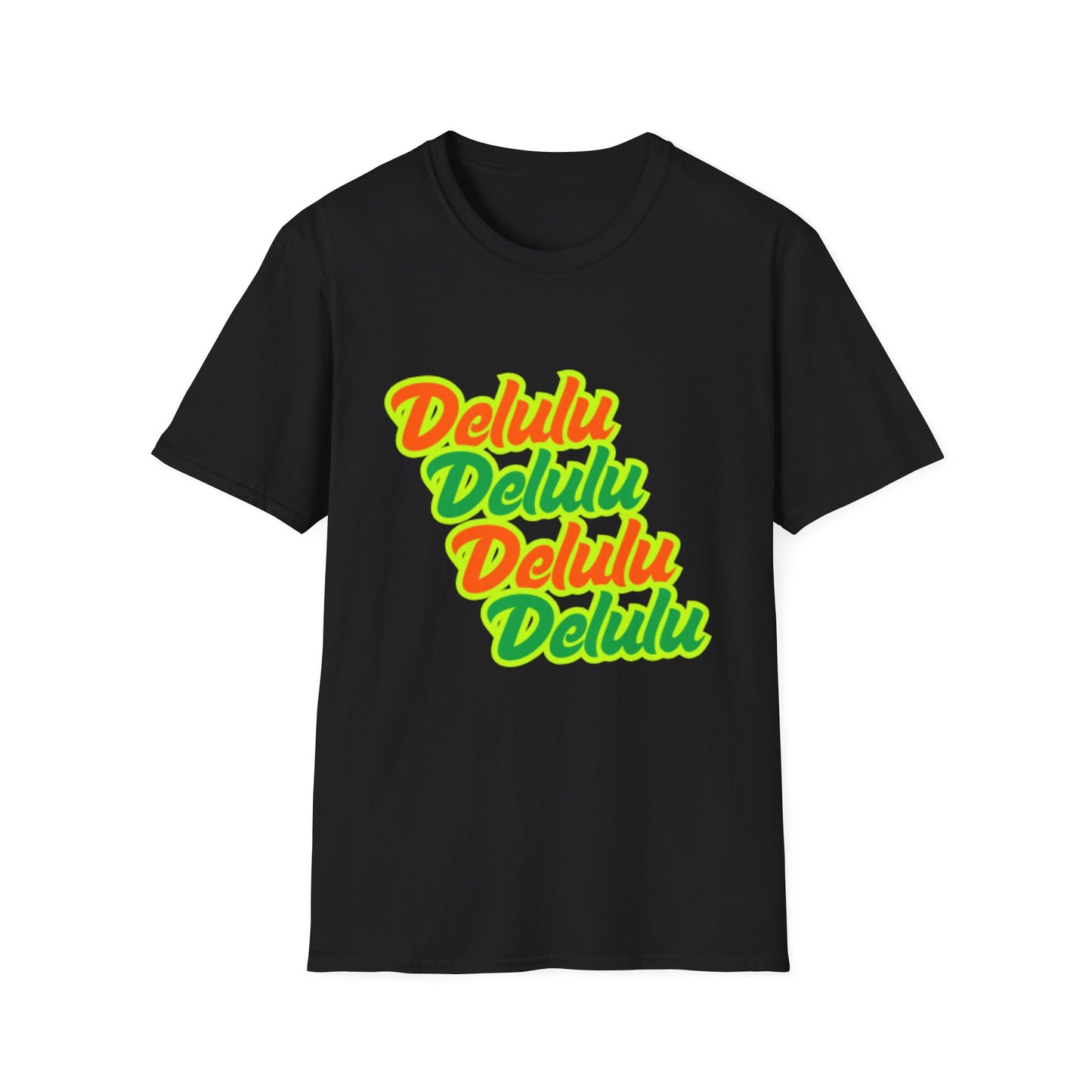 Colorful 'Delulu' Unisex Softstyle T-Shirt - Fun & Casual Fashion