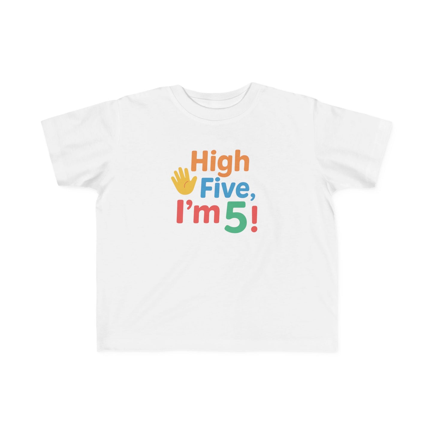 Toddler Birthday Tee | High Five I’m 5 | Fun Kids Shirt, 5th Birthday Gift, Toddler Apparel, Celebration Tee, Kids Party Outfit
