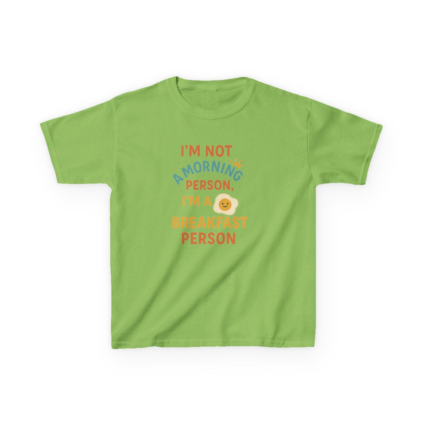 Funny Breakfast Kids Tee for Little Food Lovers, Kid's Cotton Shirt, Morning Humor Tee, Gift for Foodie Kids, Cute Toddler Outfit