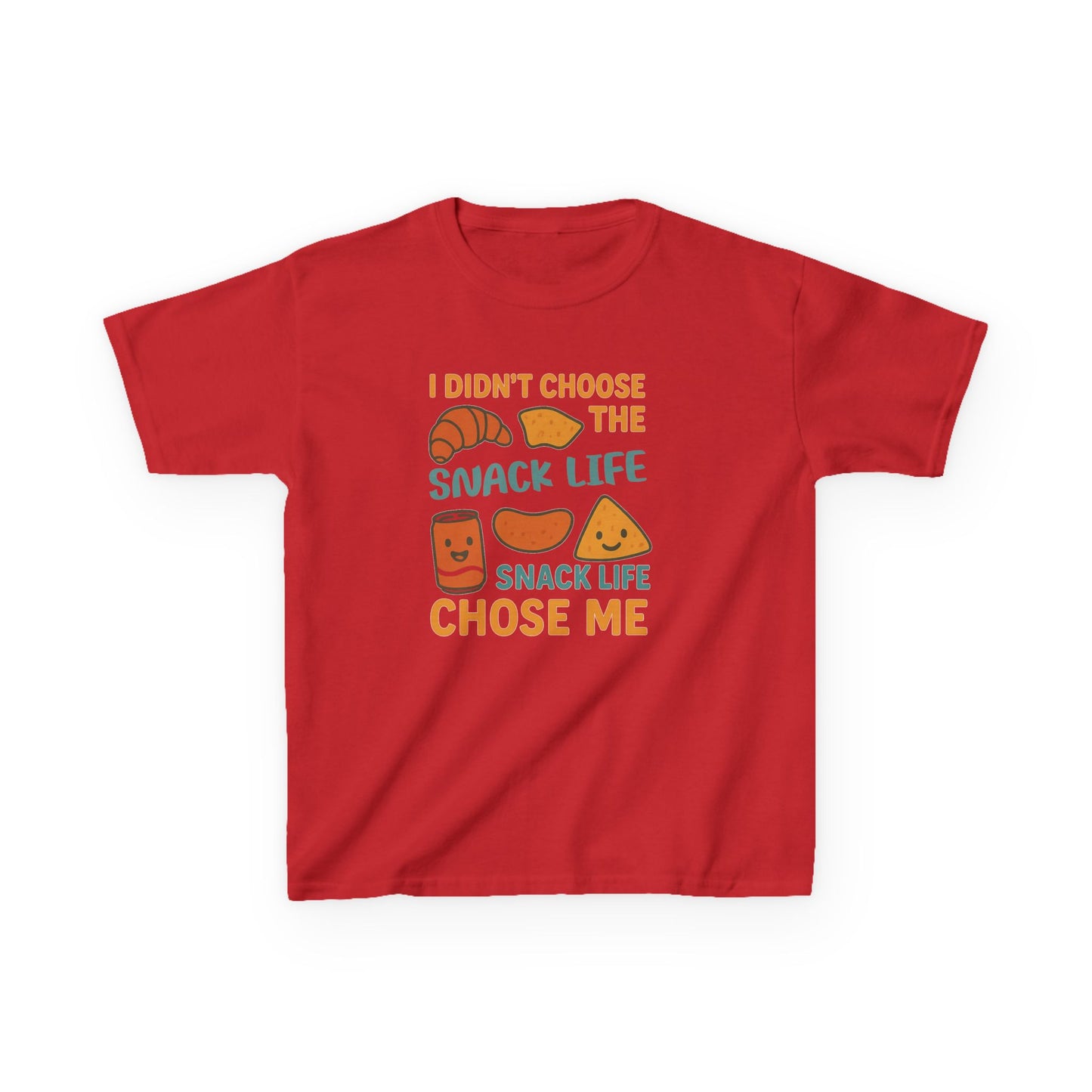 Snack Life Kids Tee, Funny Kids T-Shirt, Snack Lover Shirt, Birthday Gift for Kids, Cute Food Tee