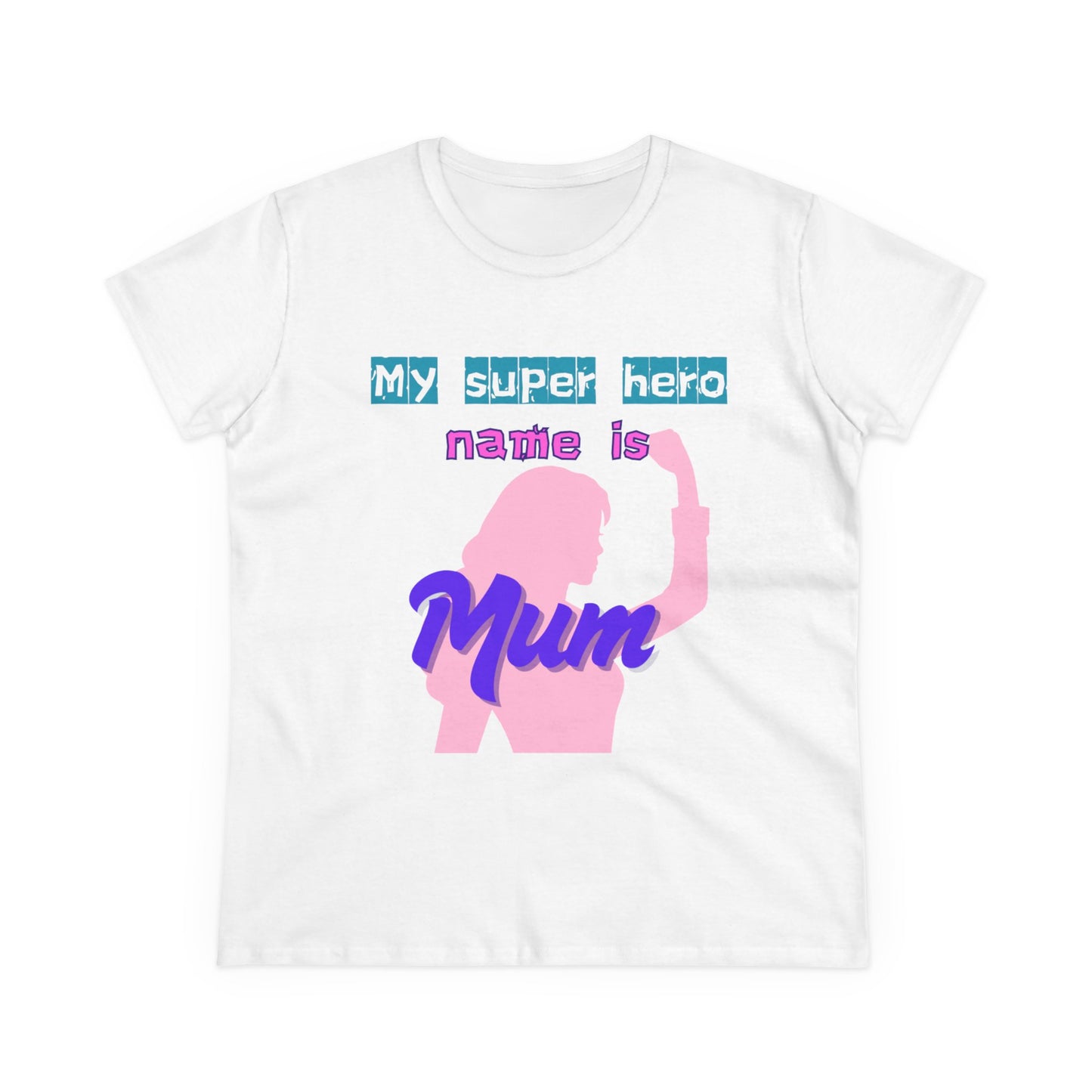 Super Mom Women's Midweight Cotton Tee - Fun Mother's Day Gift