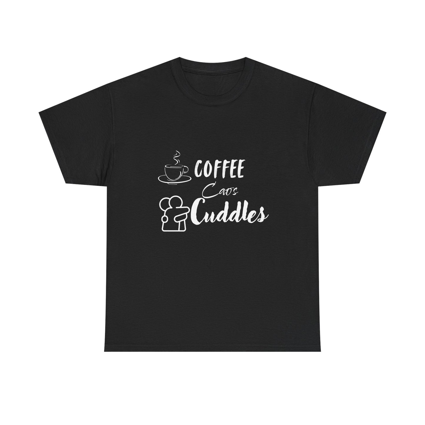 Cozy Coffee Cuddles Unisex Heavy Cotton Tee- Women