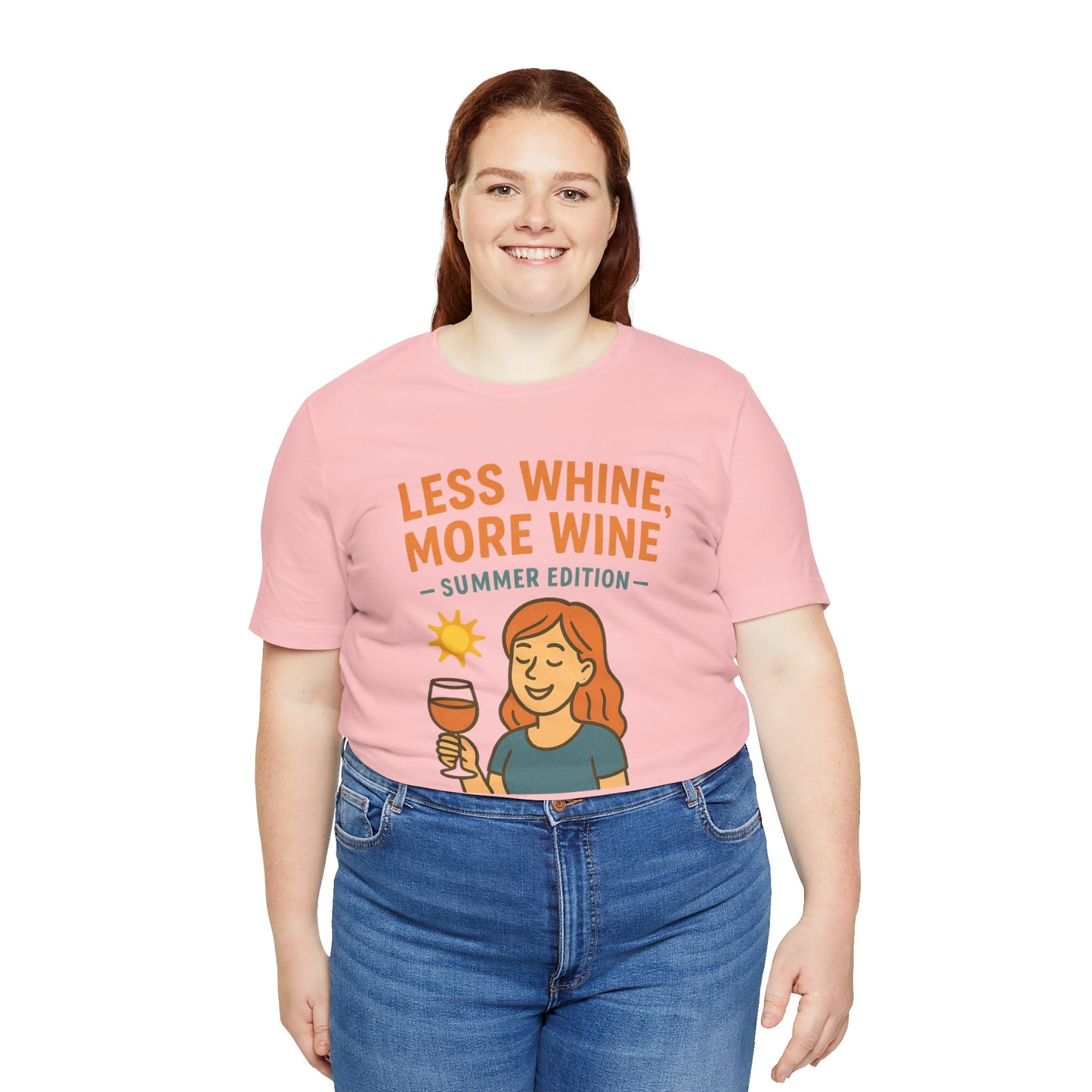 Less Whine, More Wine Tee | Fun Unisex Summer Shirt, Vintage Wine Lover Gift, Relaxed Fit Graphic Tee, Casual Wear, Party Outfit