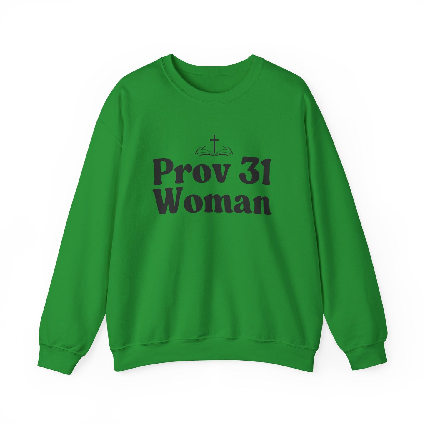 Faith-Inspired Unisex Crewneck Sweatshirt, Prov 31 Woman Gift, Cozy Apparel, Christian Fashion, Spirituality, Everyday Wear